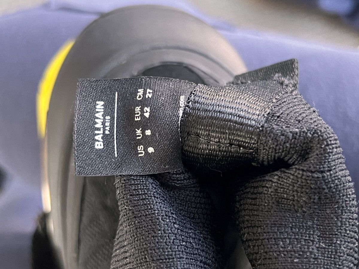 Balmain B-Bold high-top Sock Sneakers 42 Black/Neon Yellow Size US 9 / EU 42 - 11 Thumbnail