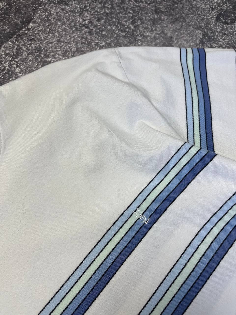 Yves Saint Laurent Yves Saint Laurent Pour Homme Striped Tee Size US XXL / EU 58 / 5 - 7 Thumbnail
