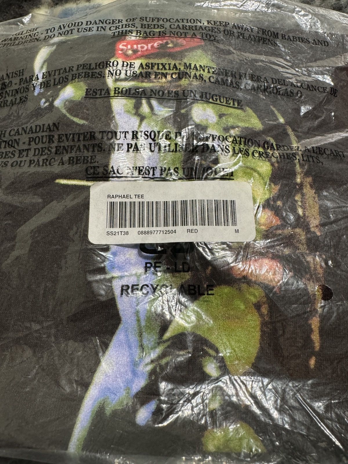 Supreme Supreme SS2021 Raphael Tee Medium (Red) Size US M / EU 48-50 / 2 - 3 Thumbnail