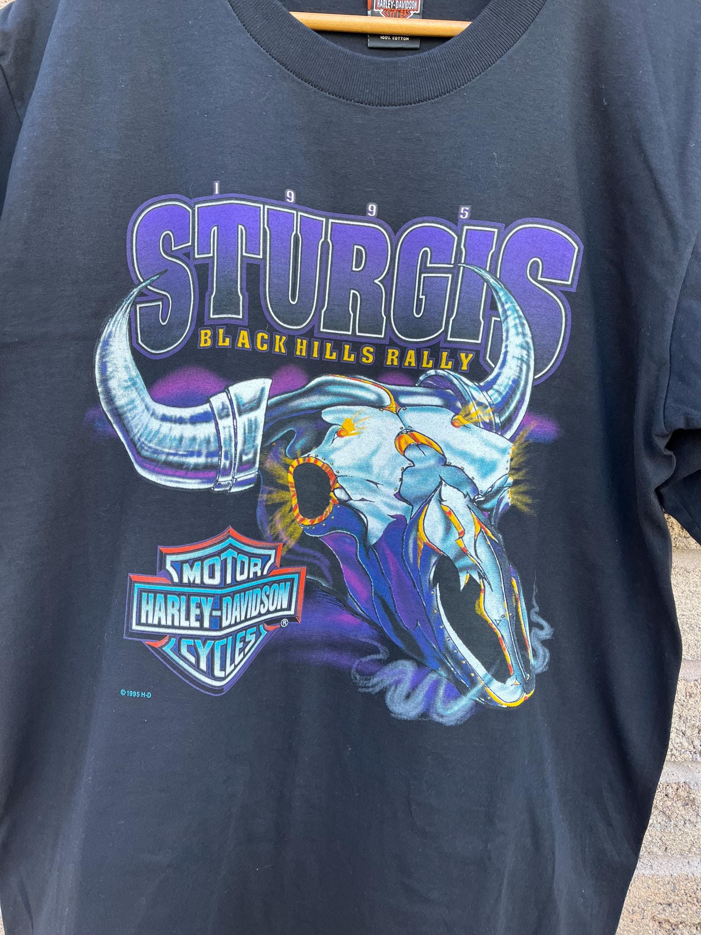 Vintage Vintage Harley Davidson Sturgis Rally 1995 T-shirt Size US L / EU 52-54 / 3 - 2 Thumbnail