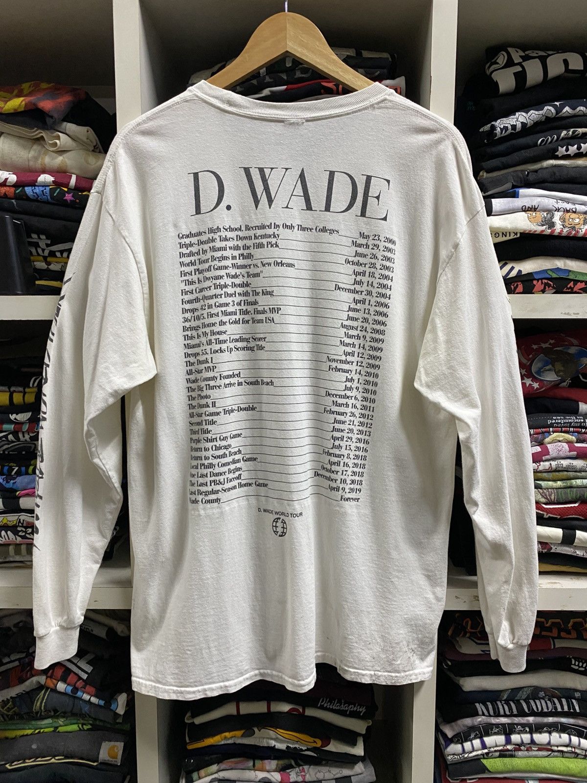Band Tees × Rap Tees × Vintage D’Wade World Tour Tee Size US L / EU 52-54 / 3 - 11 Thumbnail