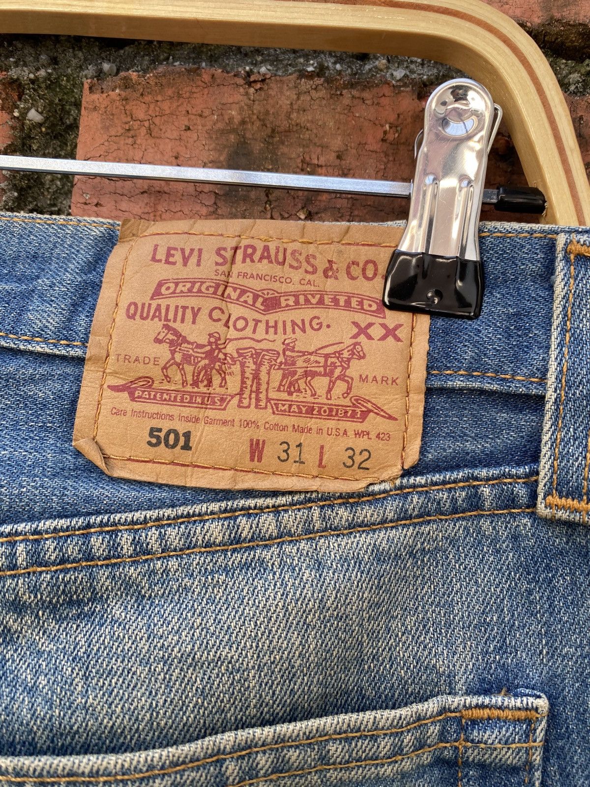 Levi's × Levi's Vintage Clothing × Vintage W31x31 vintage levi's 501 made in USA faded Size US 31 - 4 Thumbnail