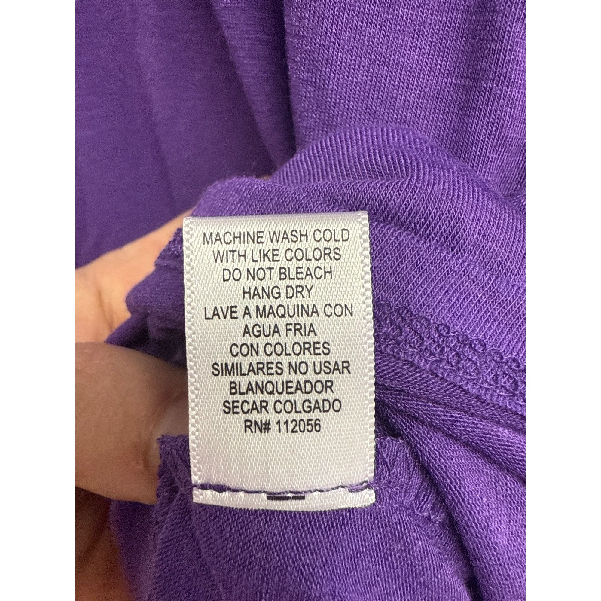Other Long Sleeve Swing Tunic With Side Pockets Purple Medium Size M / US 6-8 / IT 42-44 - 4 Thumbnail
