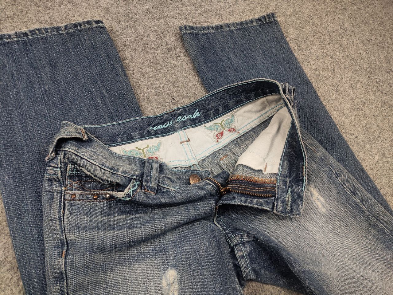 Japanese Brand Vintage Y2K Japan hysteric glamour Low-rise Flared Jeans Size 30" / US 8 / IT 44 - 14 Thumbnail