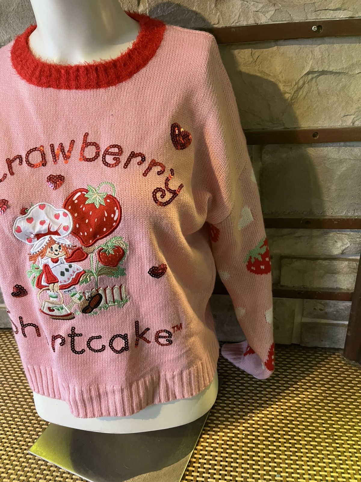 Other Strawberry Shortcake Vintage Knit Sweater Embroidery Size S Size S / US 4 / IT 40 - 5 Thumbnail