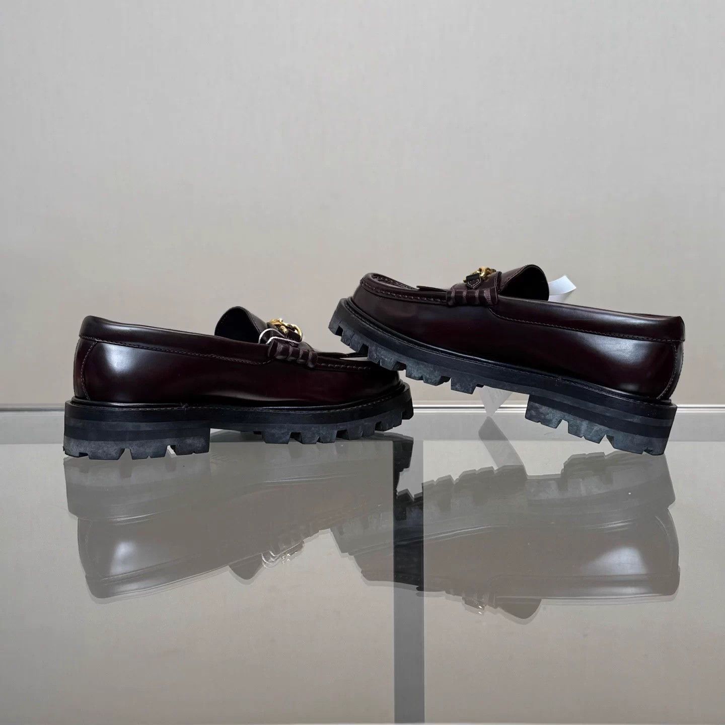 Celine Celine Triomphe Tassel Burgundy Loafer 36 99 Size US 5 / IT 35 - 7 Thumbnail