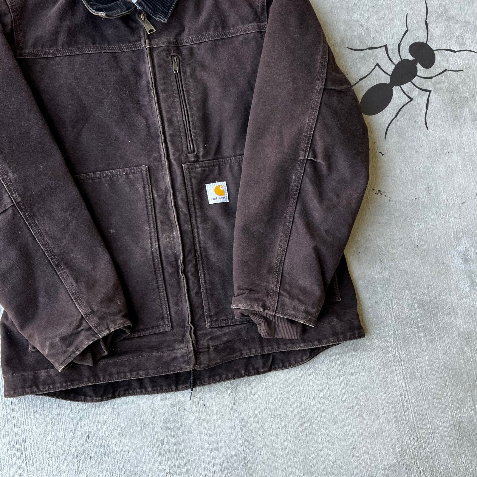 Carhartt × Vintage Carhartt WOMENS WC061 DKB brown work wear jacket Size US S / EU 44-46 / 1 - 8 Thumbnail
