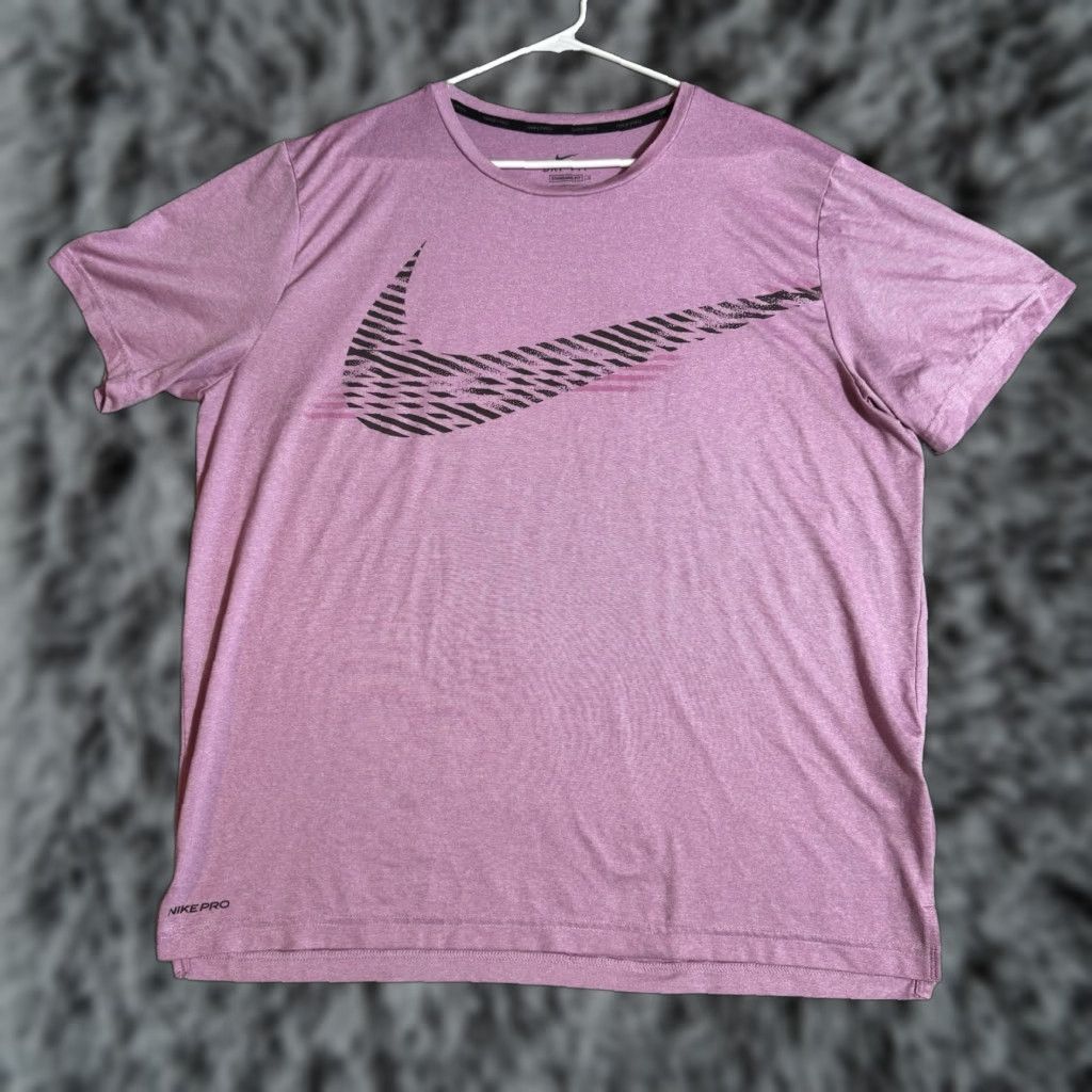 Nike Nike Pro Shirt Mens Large Dri-Fit Big Swoosh Athletic Streetwear Gorpcore Sporty Shirt Size US L / EU 52-54 / 3 - 1 Thumbnail
