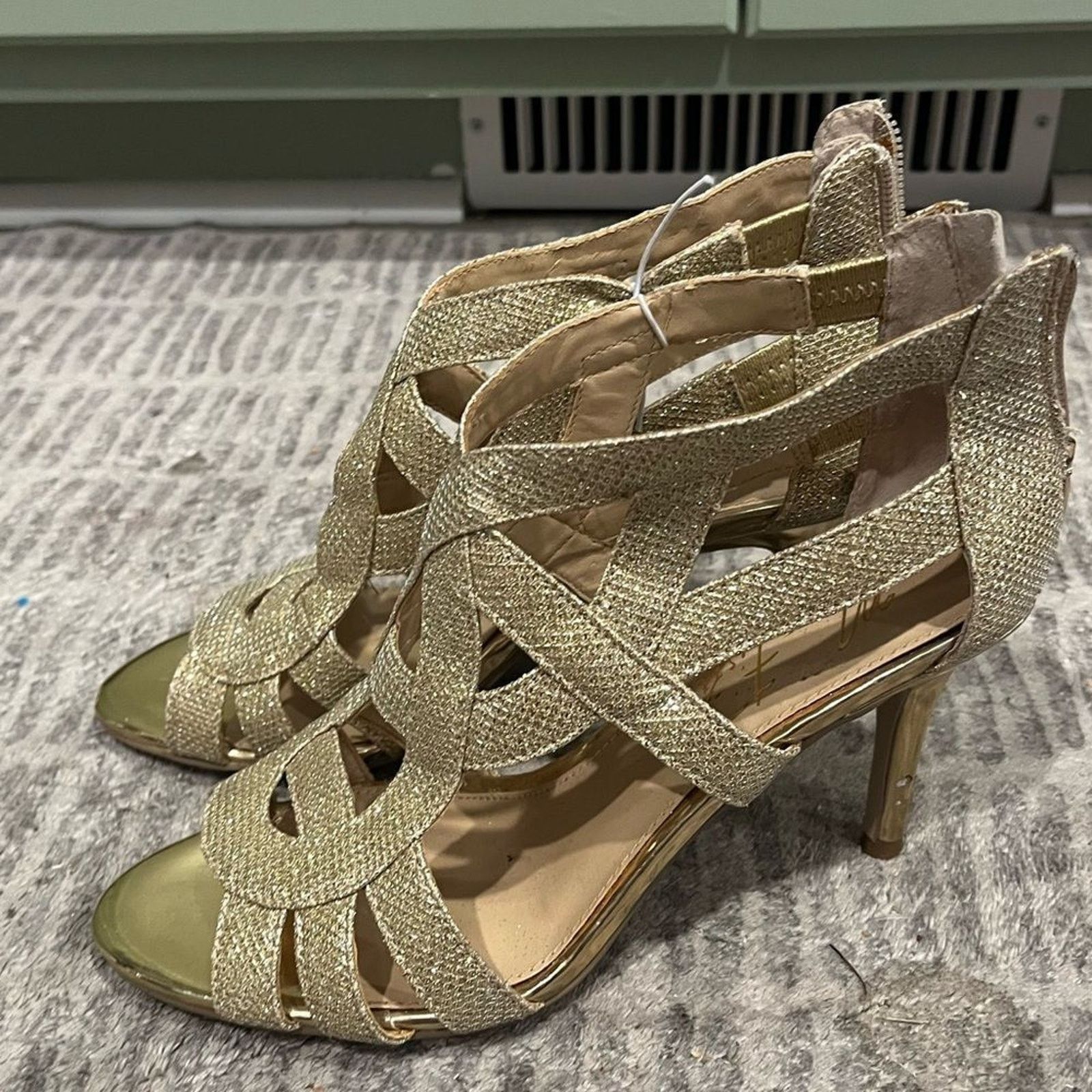 Marc Fisher Marc Fisher Nala Mid Heel Evening Sandals Criss Cross Size US 6.5 / IT 36.5 - 1 Thumbnail