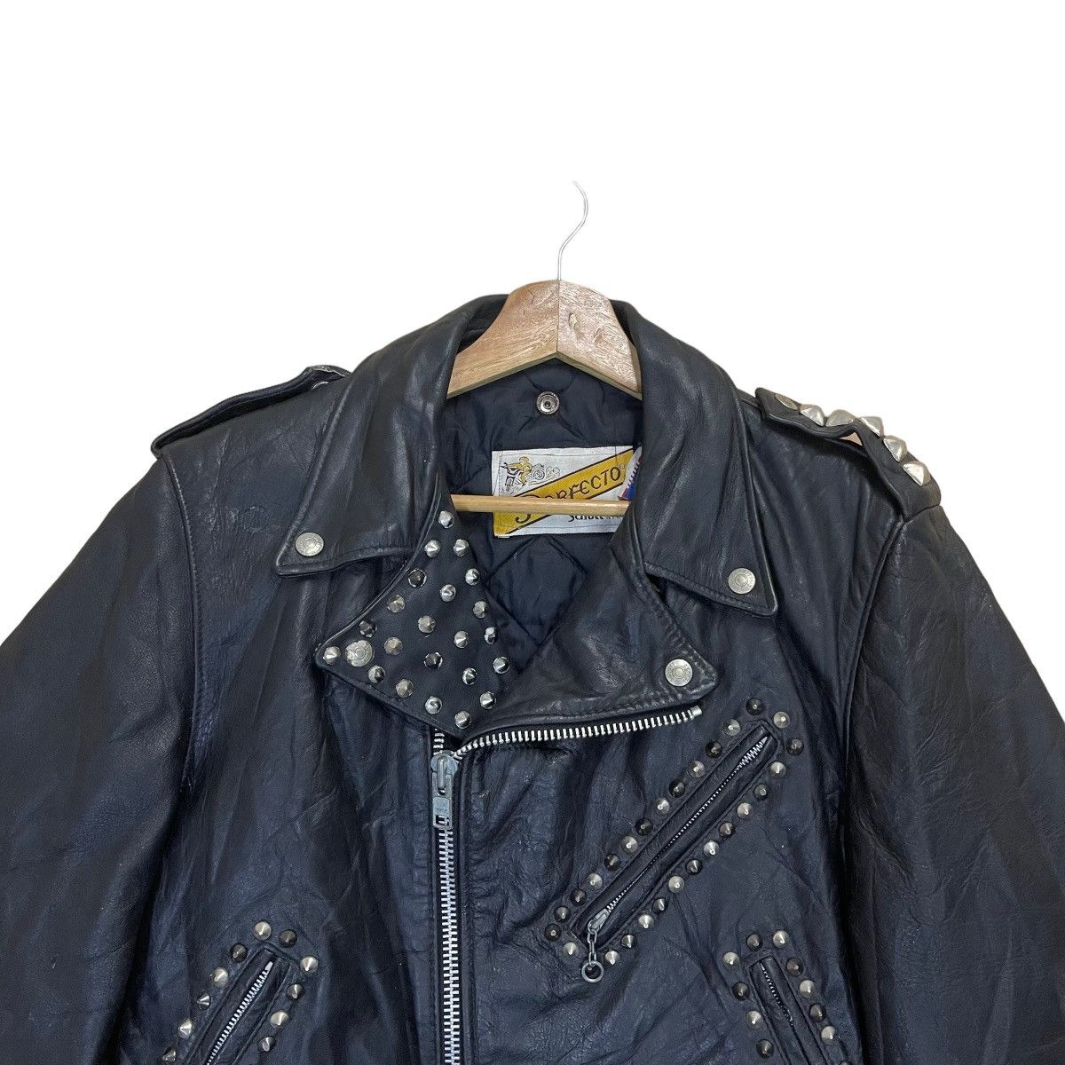 Schott Vintage Schott Perfecto Custom Punk Jacket Size US M / EU 48-50 / 2 - 2 Thumbnail