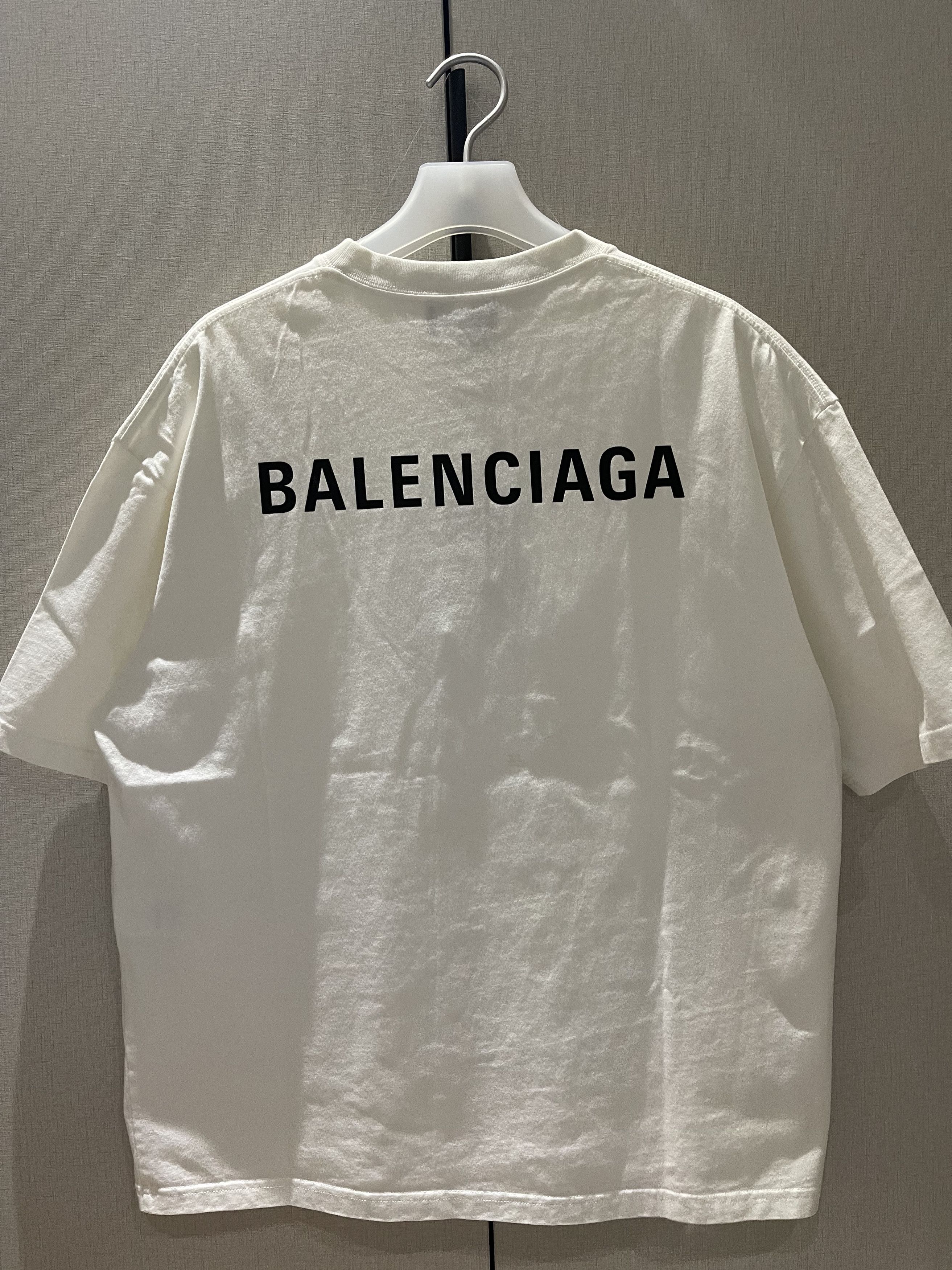 Balenciaga Balenciaga Logo Vintage White T Shirt Size US S / EU 44-46 / 1 - 2 Thumbnail