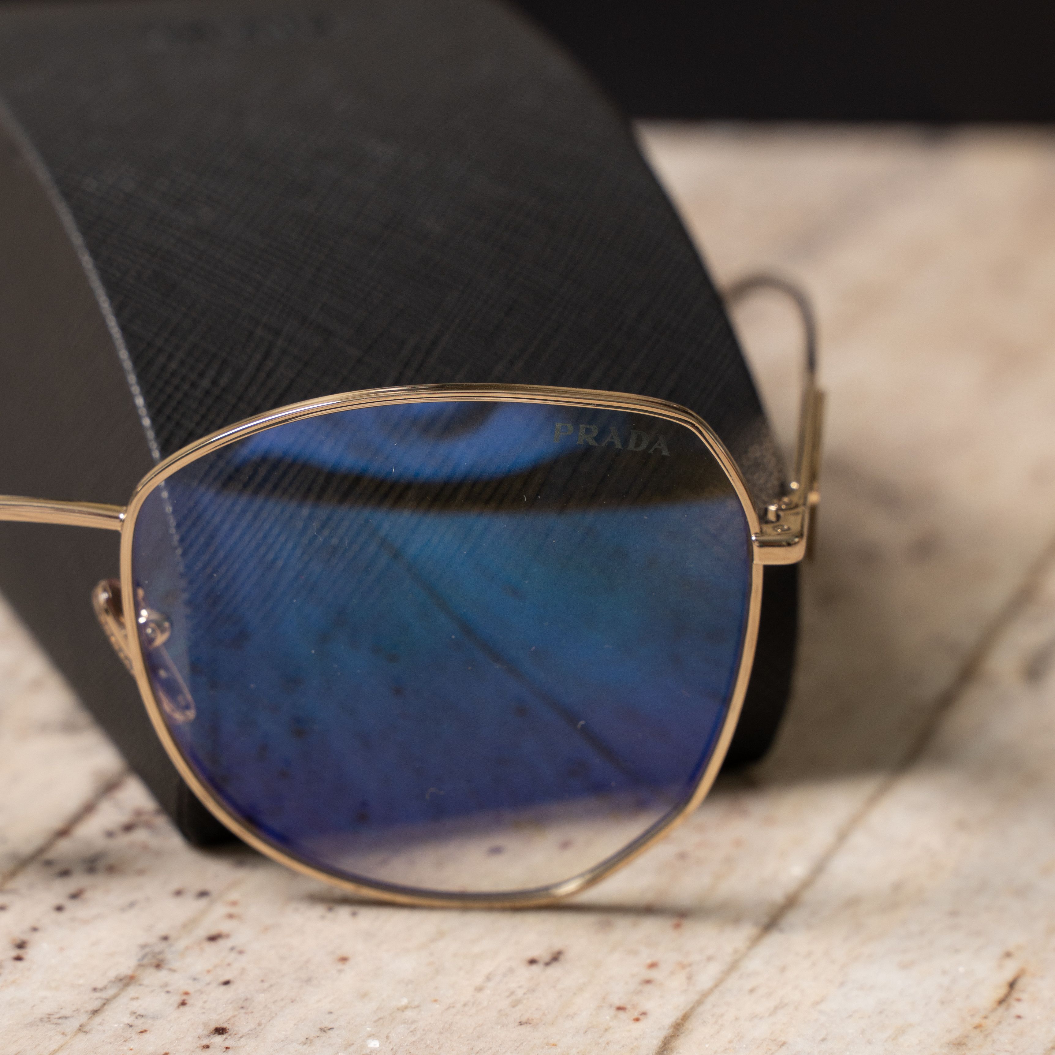 Prada PRADA 0PR 57YS ZVN08N Sunglasses GOLD Size ONE SIZE - 2 Thumbnail