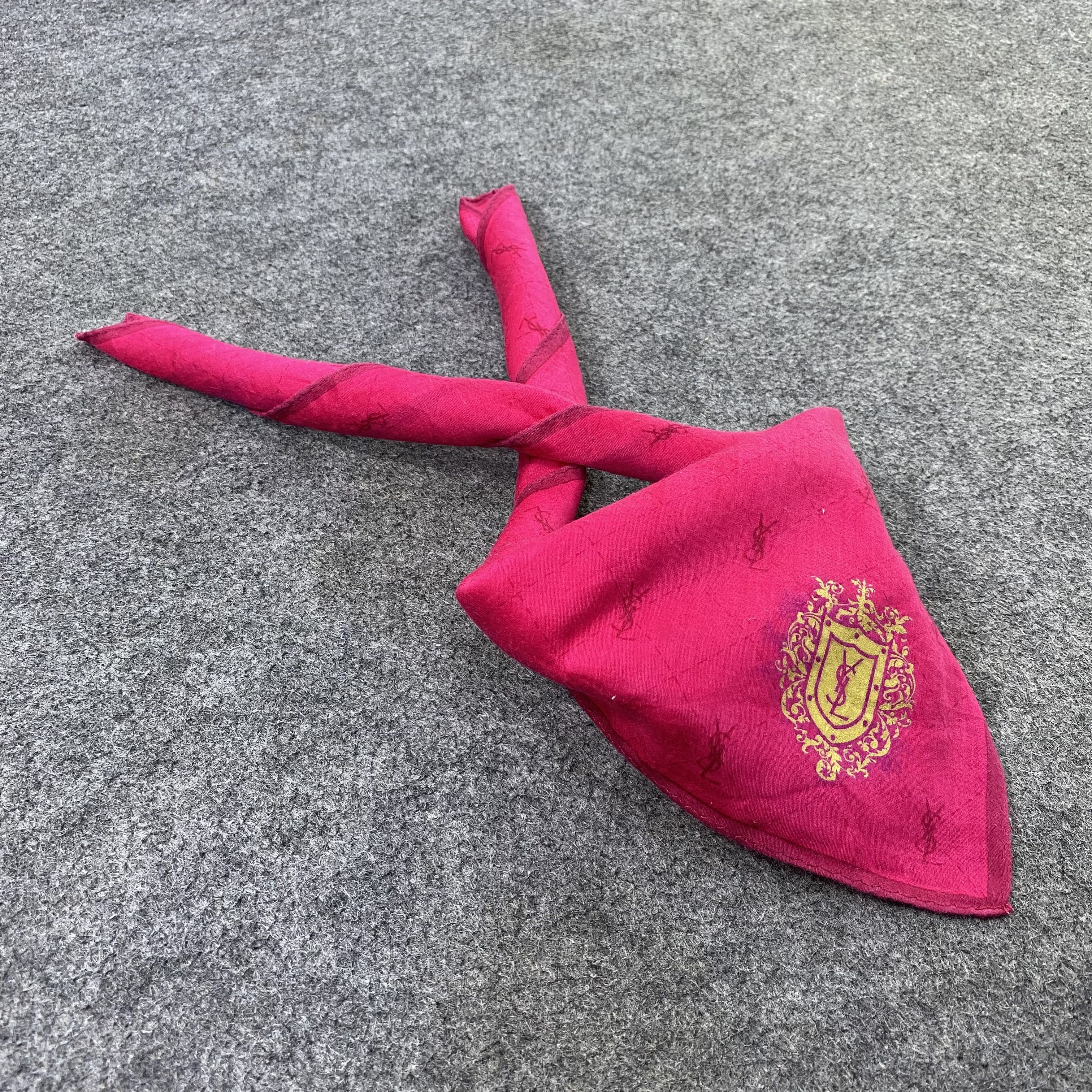 Yves Saint Laurent YSL Handkerchief Neckerchief Bandana-B1938 Size ONE SIZE - 1 Thumbnail