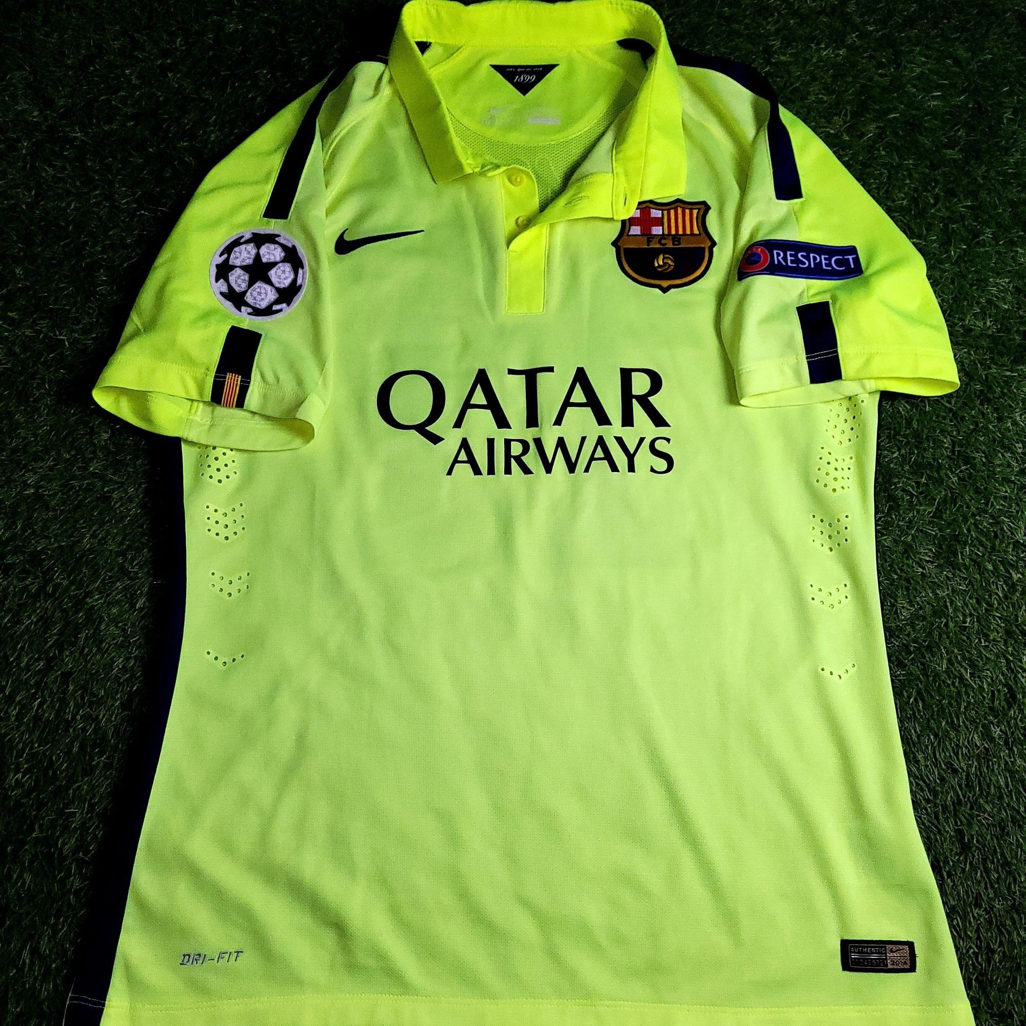 Nike Neymar Barcelona 2014 2015 PLAYER ISSUE Soccer Jersey XL Size US XL / EU 56 / 4 - 2 Thumbnail