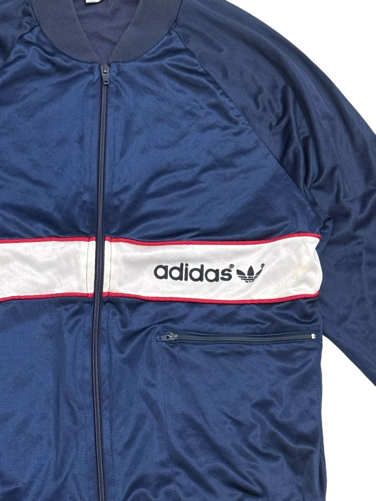 Adidas 80s VINTAGE ADIDAS TRACK TREFOIL SINGLE POCKET JACKET Size US M / EU 48-50 / 2 - 3 Thumbnail