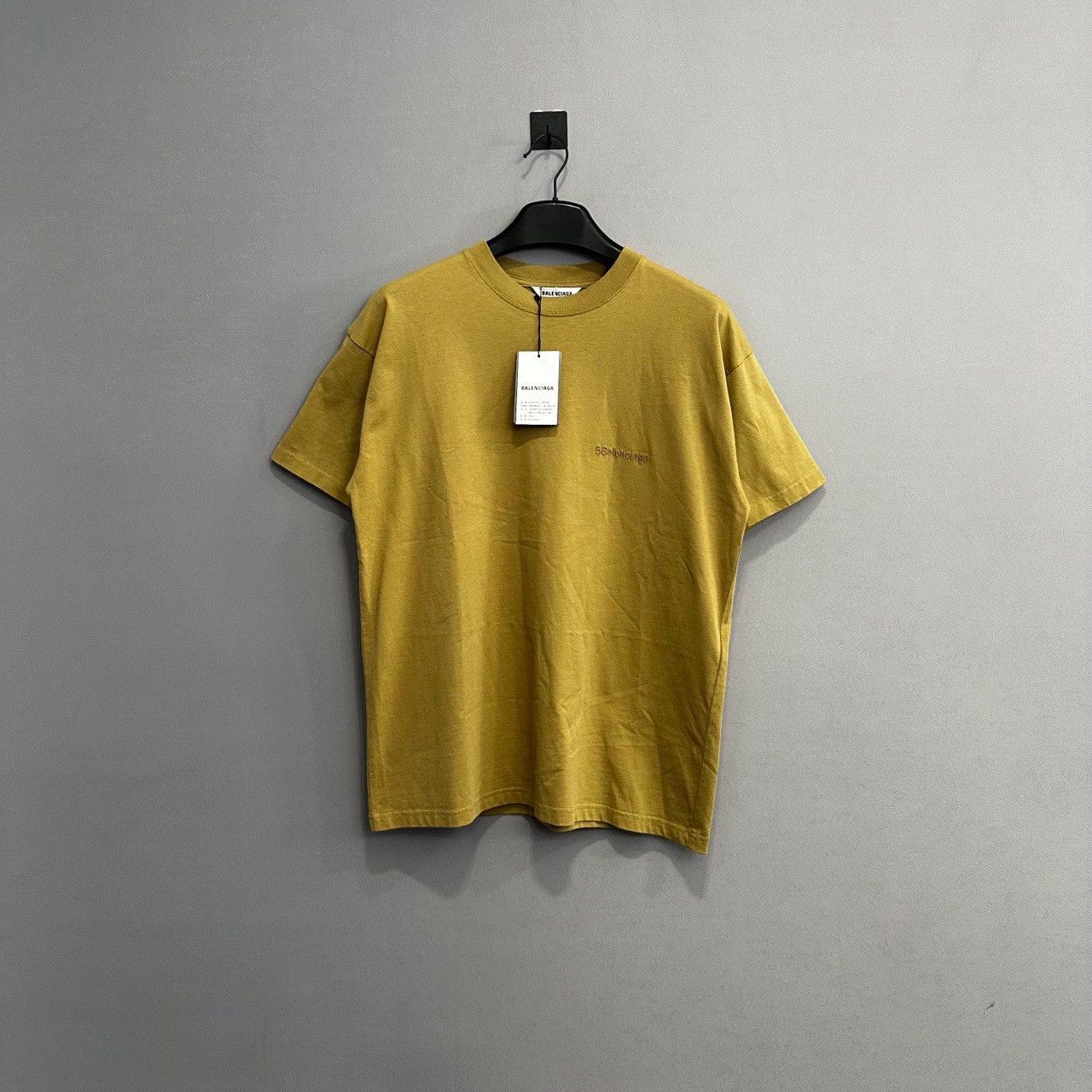 balenciaga khaki short sleeve t-shirt