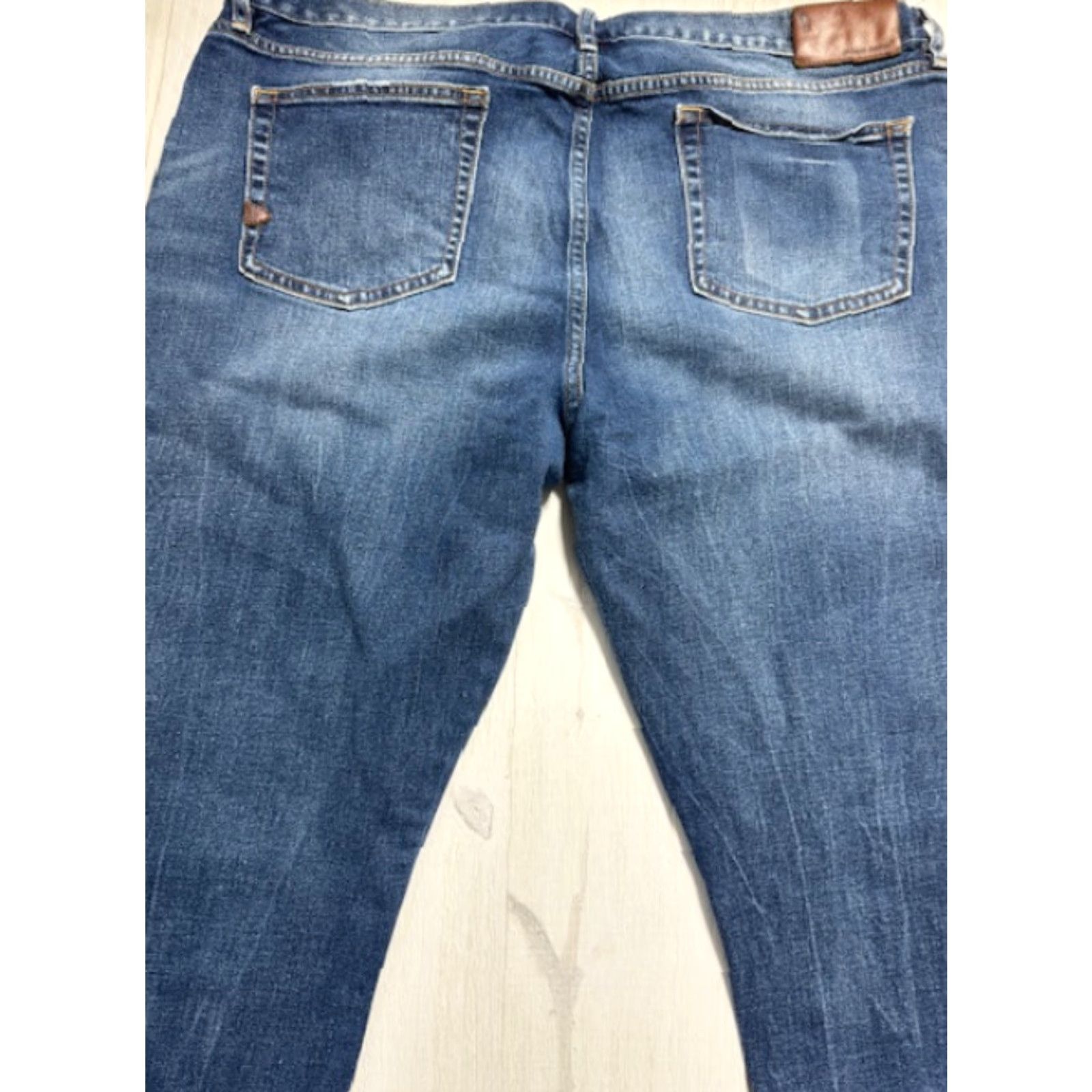 Vintage Davis Jacob Davis Denim Jeans Jeans 40x34 Medium Blue Regular Straight 5-Pocket Zip Mens Big & Tall Size US 40 / EU 56 - 5 Thumbnail
