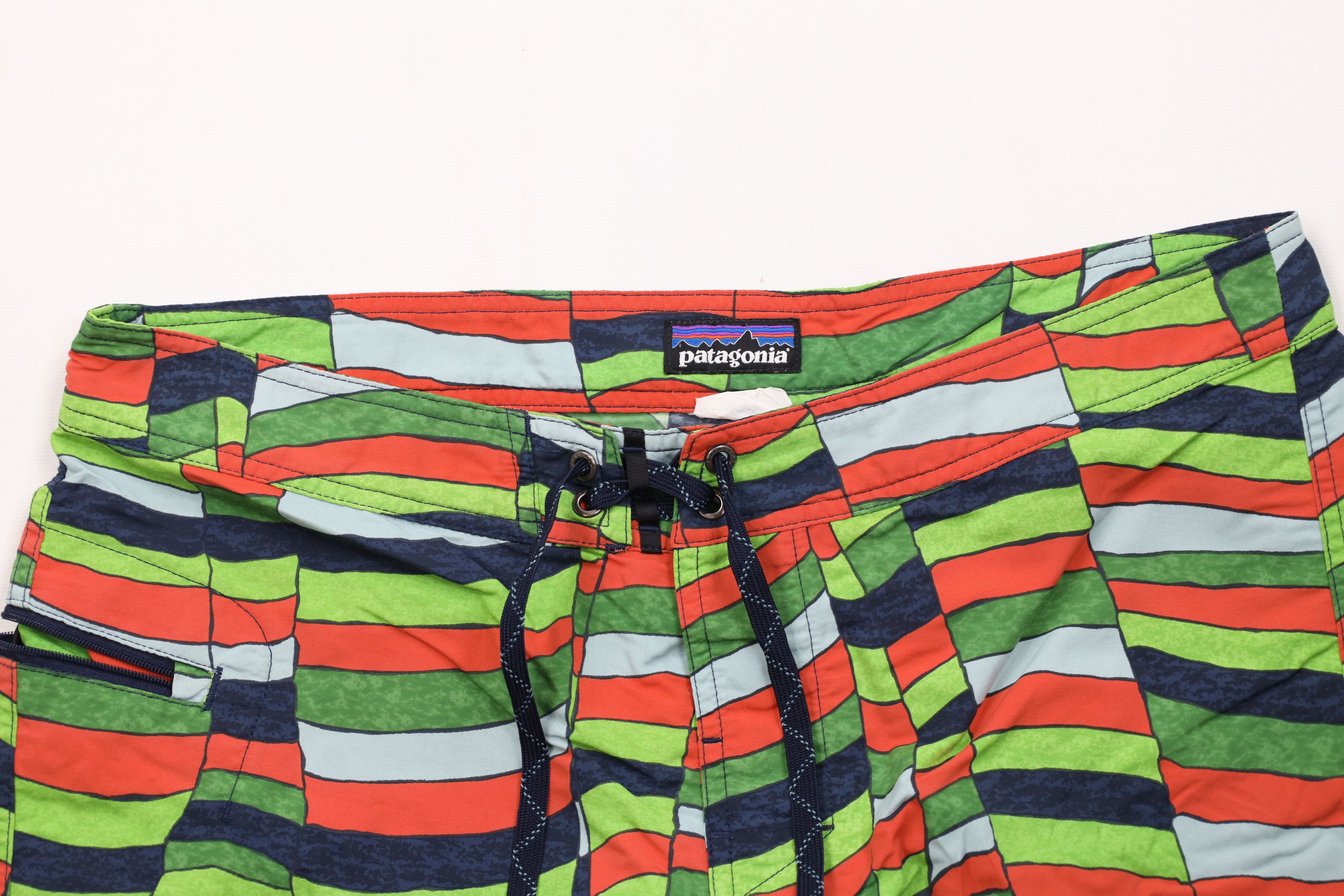 Patagonia Patagonia Board Shorts Baggies Swim Trunks Rainbow Striped Size US 35 - 2 Thumbnail