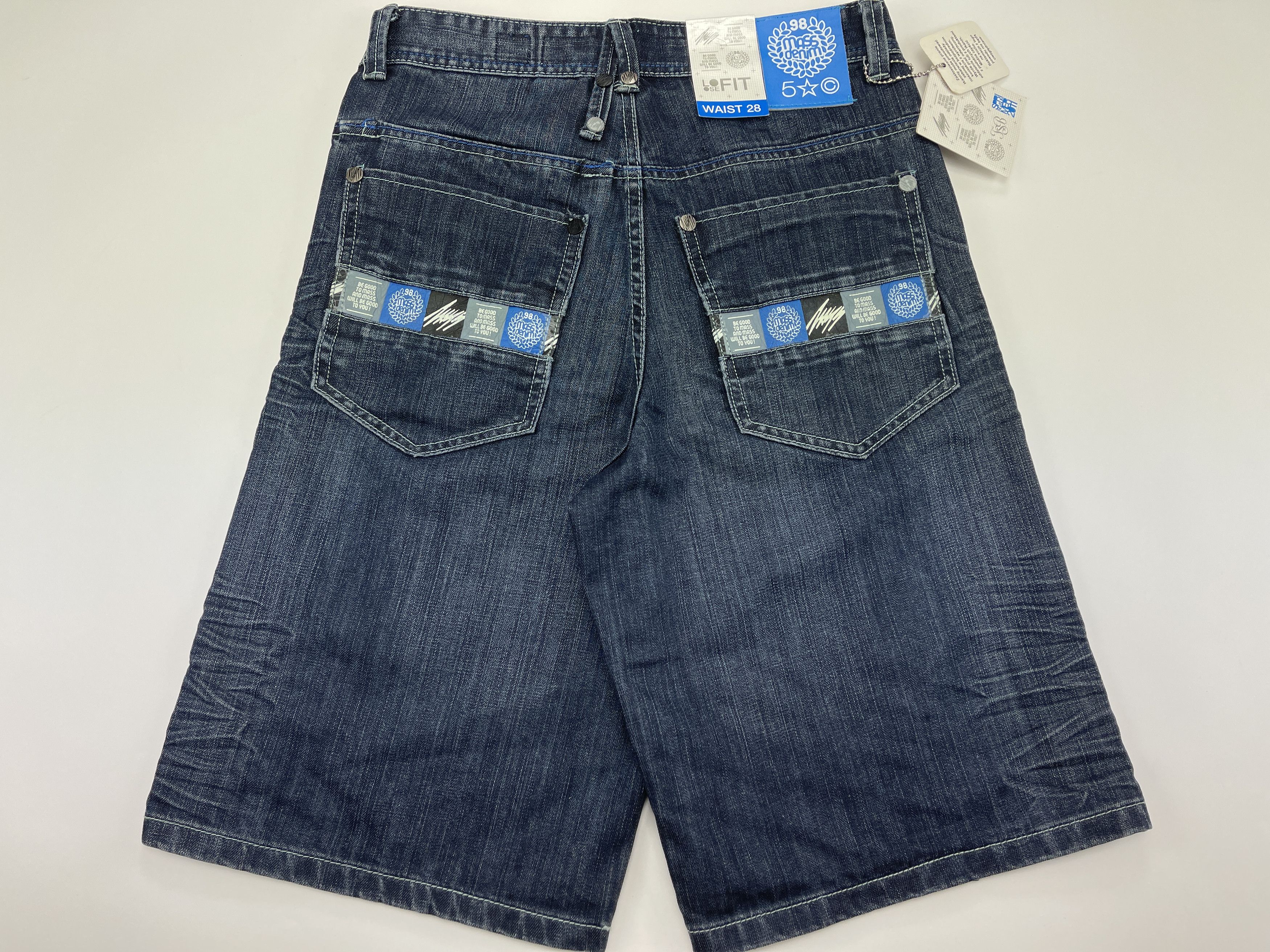 Vintage Mass DNM jeans shorts, vintage hip hop, 90s, skater, size 28 Size US 28 / EU 44 - 1 Thumbnail