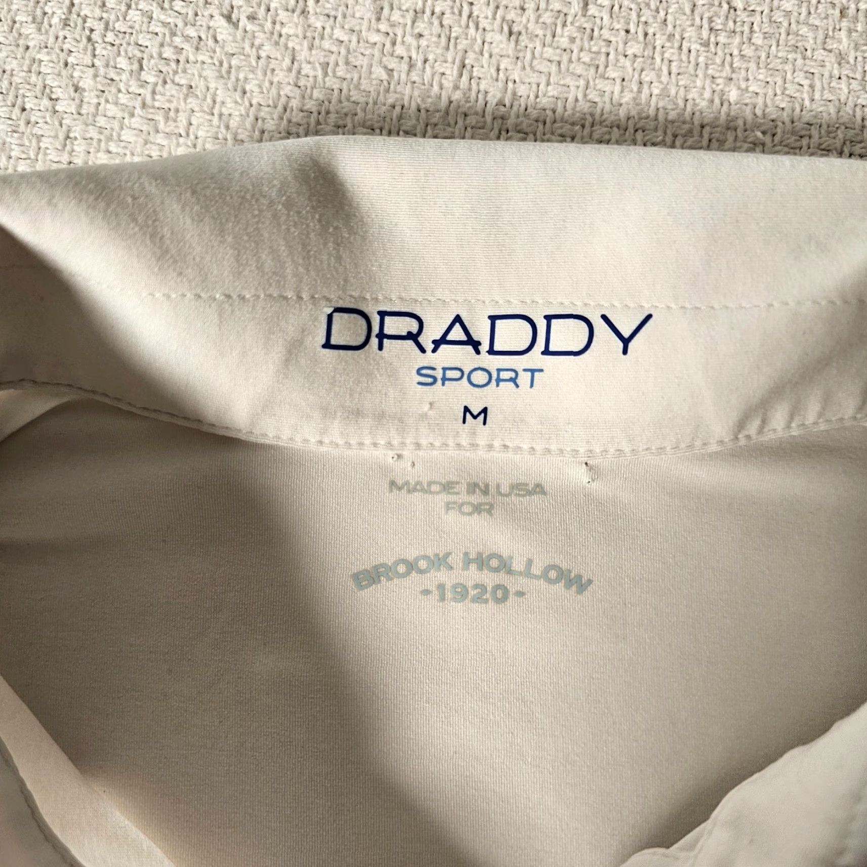Vintage VINTAGE Polo Golf Draddy Sport Brook Hallow Polo Shirt Mens M White USA 90s Golf Limited Edition Breathable Stretch Size US M / EU 48-50 / 2 - 2 Thumbnail