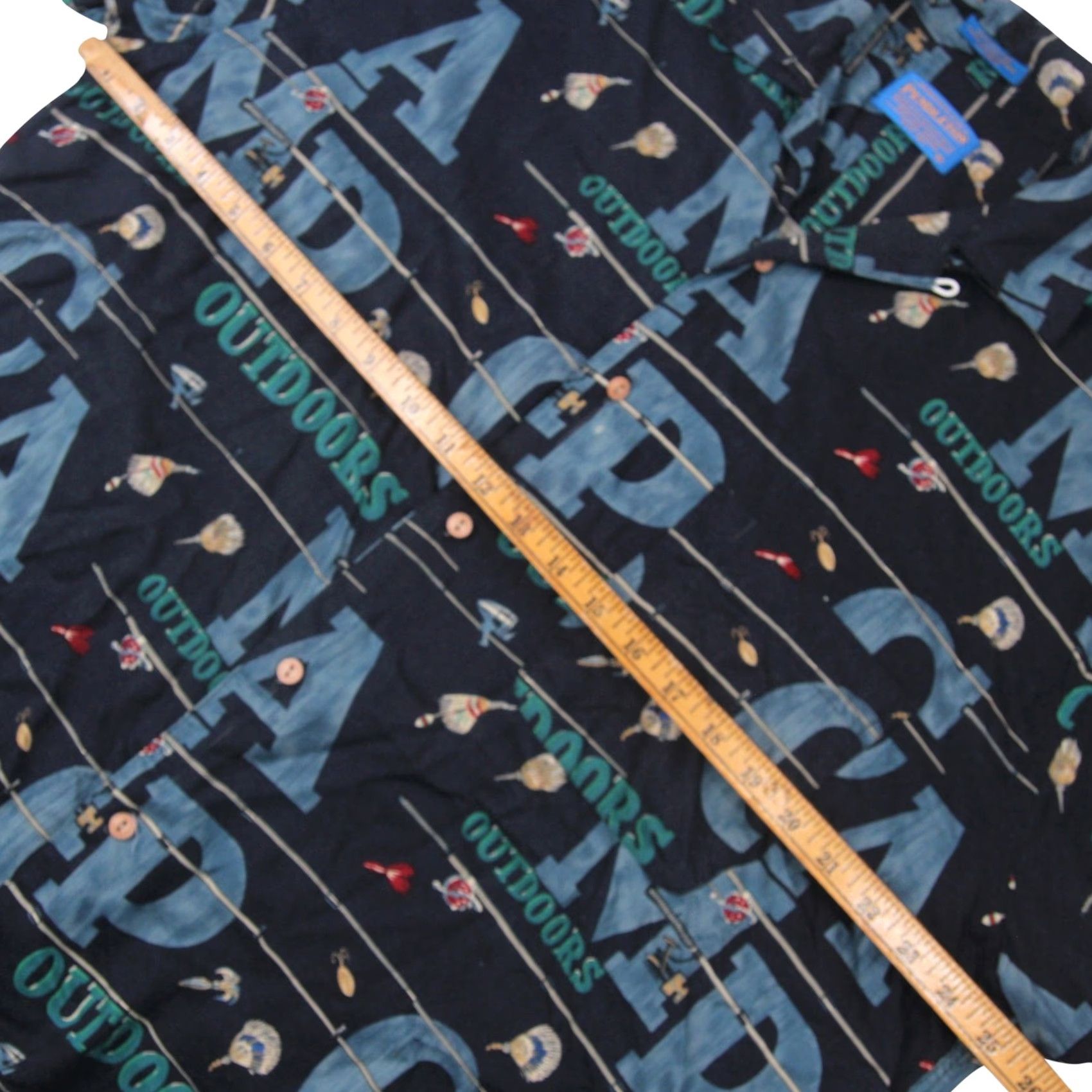 Pendleton VINTAGE Pendleton Shirt Men L %100 Rayon Allover Print Camp Fishing Shirt Size US L / EU 52-54 / 3 - 5 Thumbnail