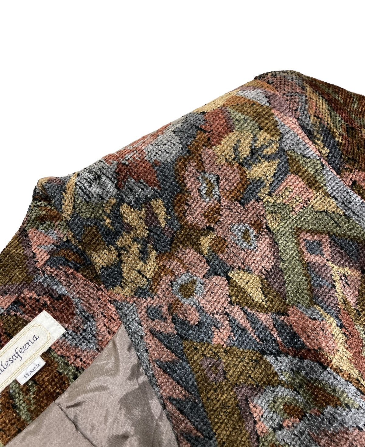 Designer × Japanese Brand × Vintage Vintage Bellesafeena Floral Carpet Blazer/Jacket Size S / US 4 / IT 40 - 12 Thumbnail