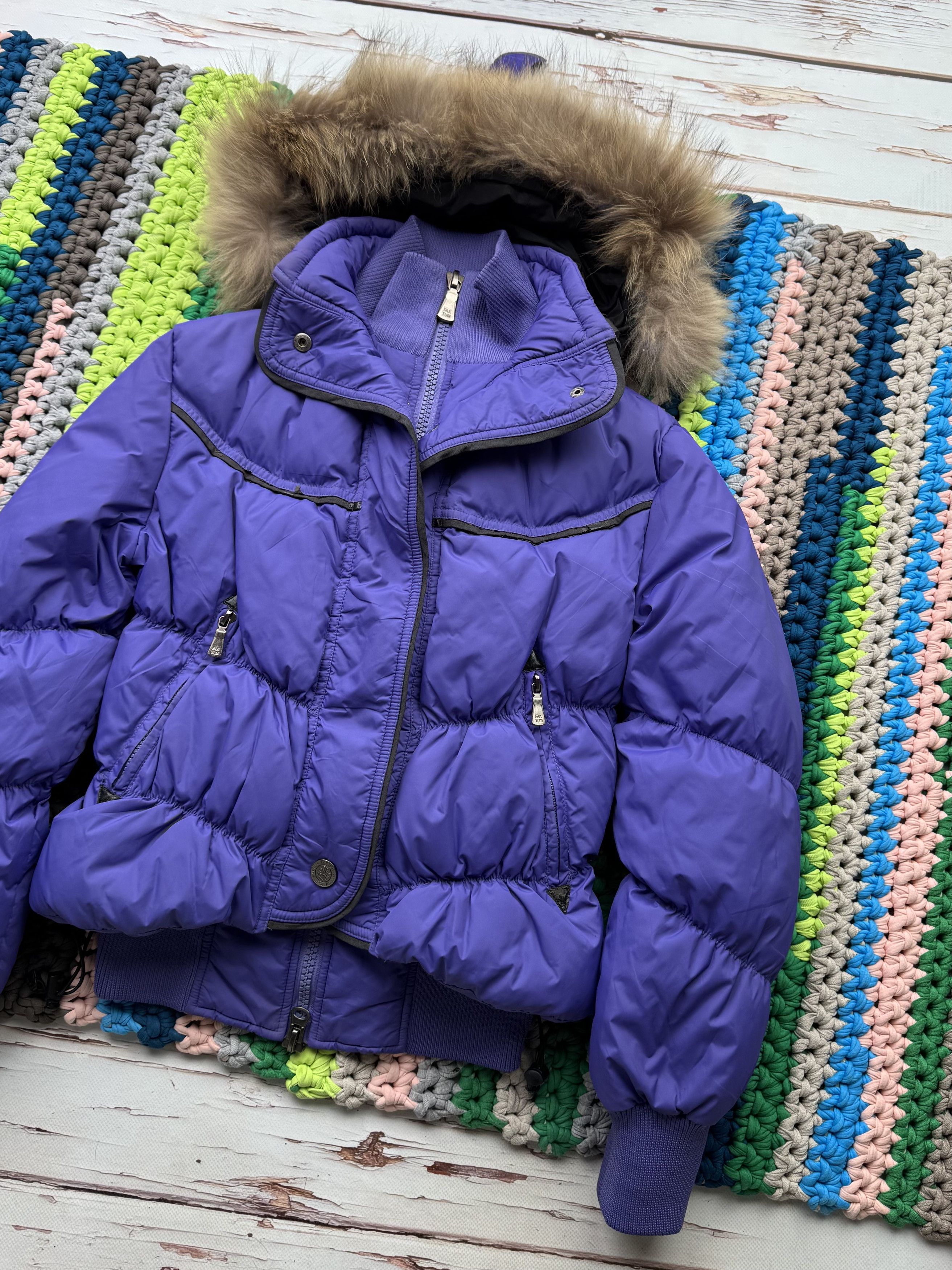 If Six Was Nine Vintage Down Cropped Hooded Jacket With Fur (D10) Size S / US 4 / IT 40 - 3 Thumbnail