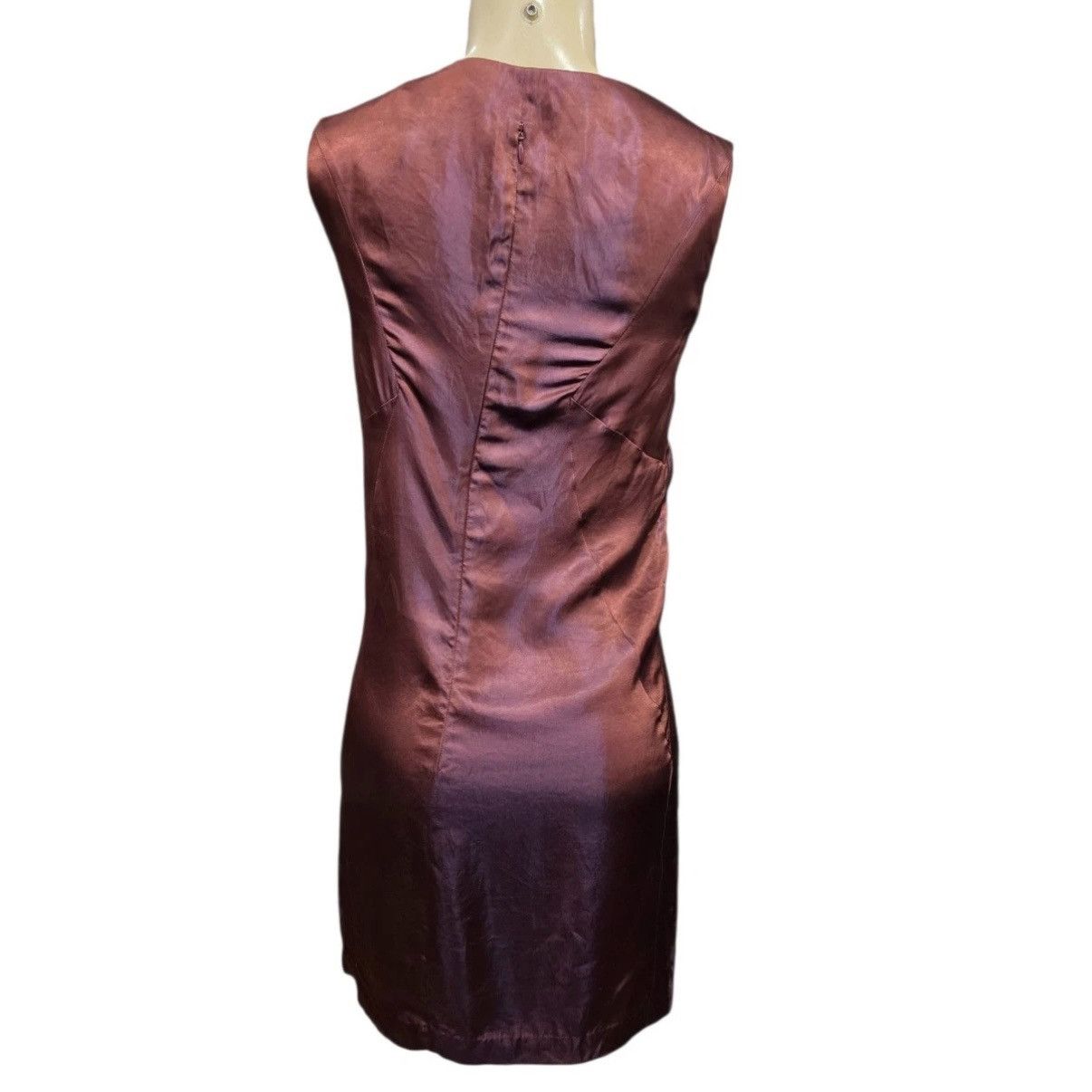 Maison Margiela F/W 2007 Maison Martin Margiela Iridescent Burgundy Dress Size XS / US 0-2 / IT 36-38 - 3 Thumbnail
