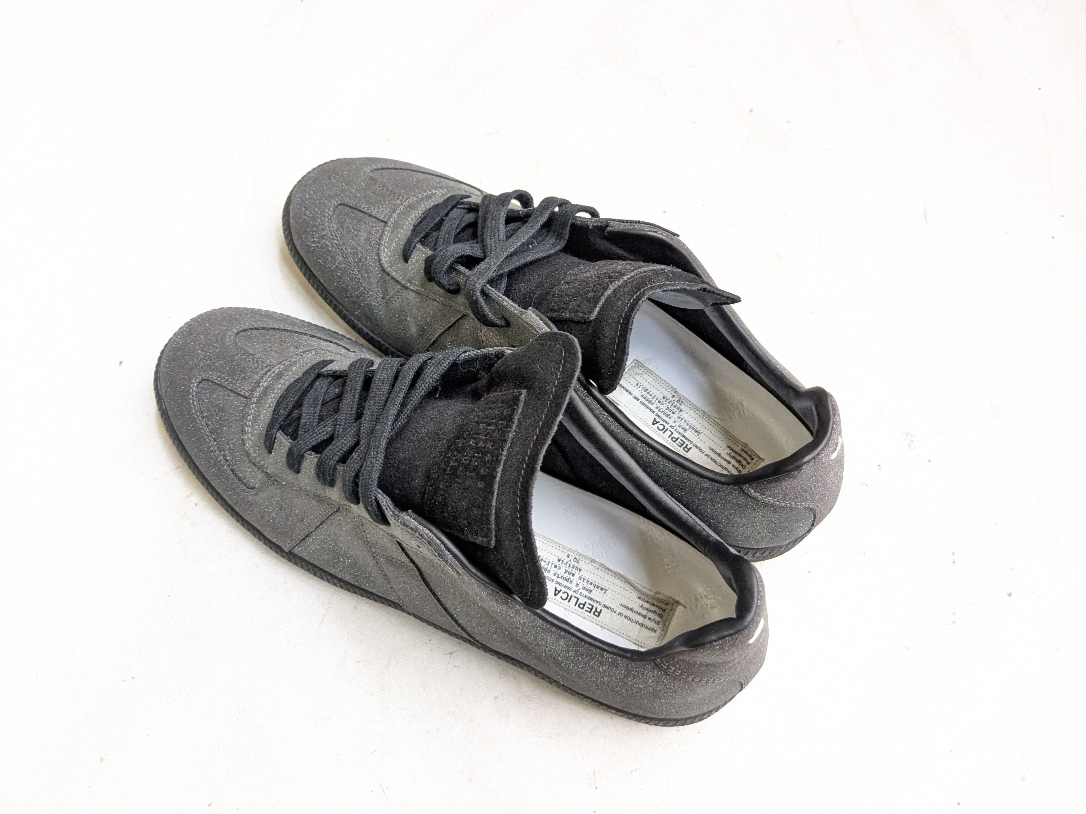 Maison Margiela Maison Margiela GAT Replica Glitter Black 12 45 Low Tops Size US 12 / EU 45 - 15 Thumbnail