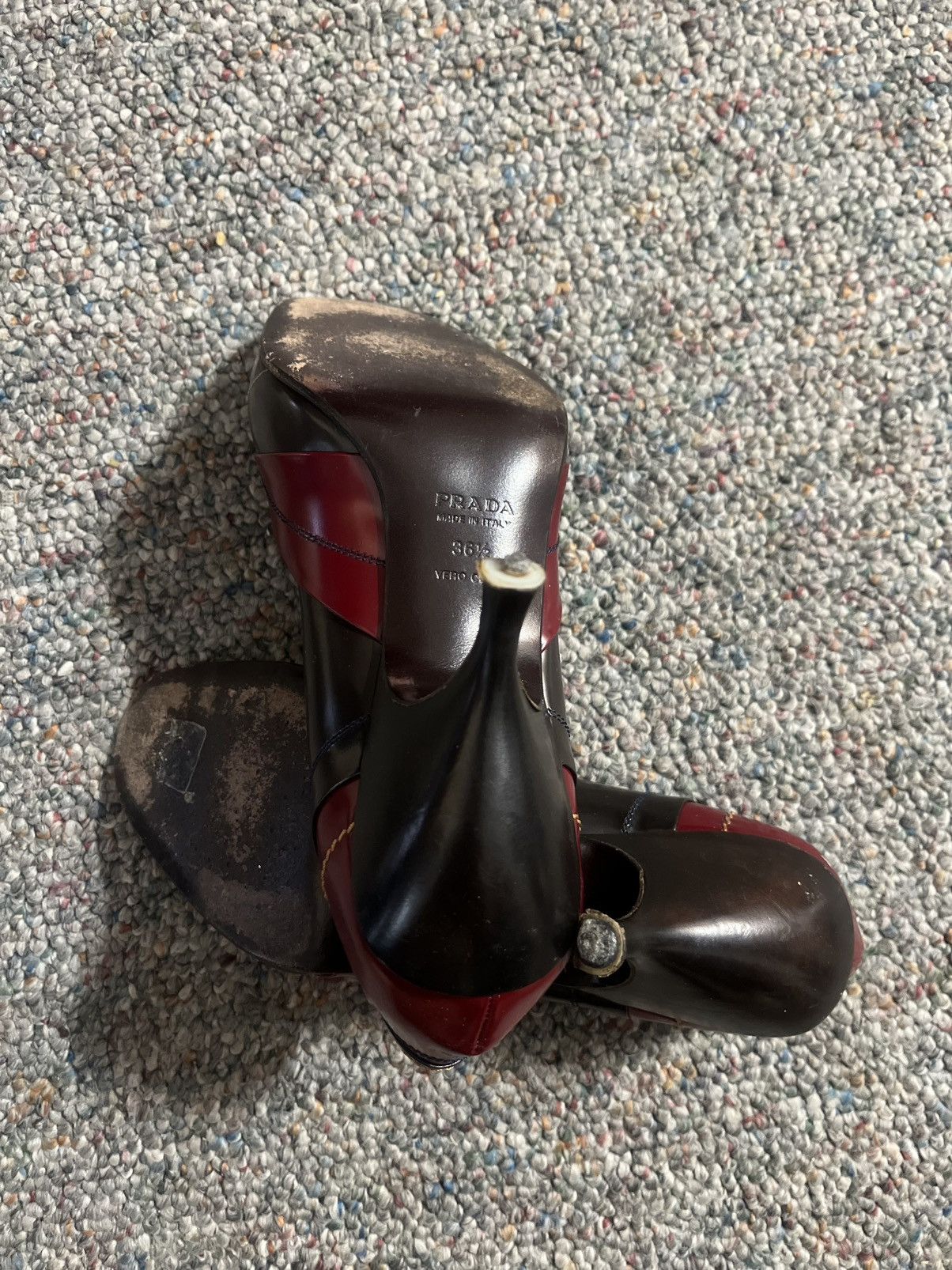 Prada PRADA vintage open toe heels Size US 6.5 / IT 36.5 - 3 Thumbnail