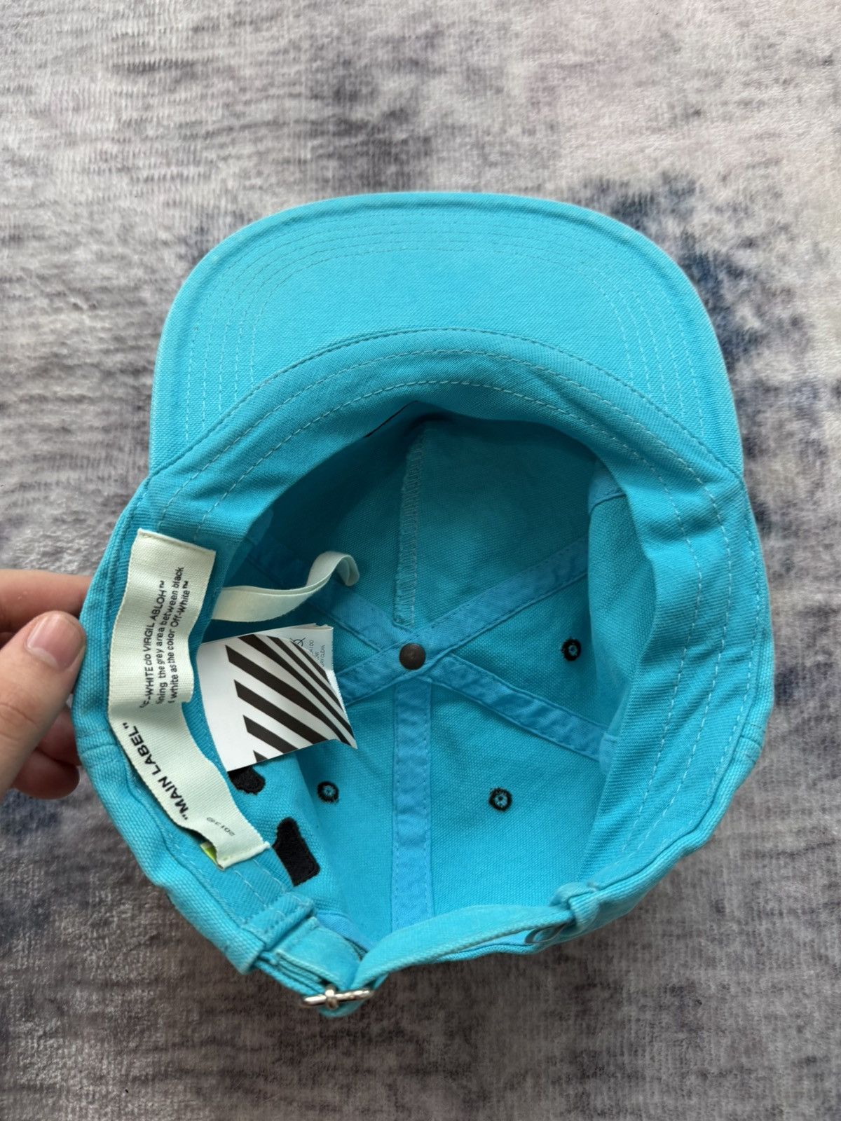 Off-White Off-White Wavy Line Logo 5 Cap Size ONE SIZE - 6 Thumbnail