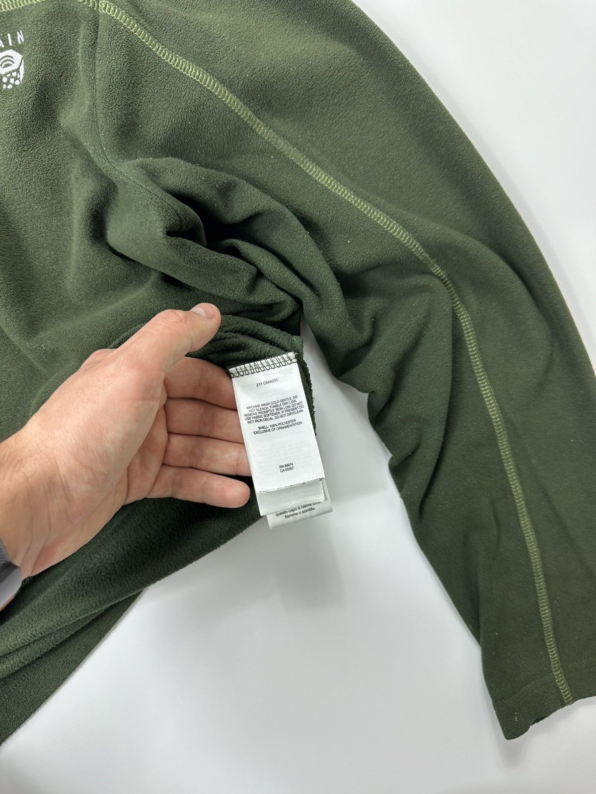 Mountain Hardwear Mountain Hardwear Fleece 1/4 Zip Logo Green Size US S / EU 44-46 / 1 - 10 Thumbnail