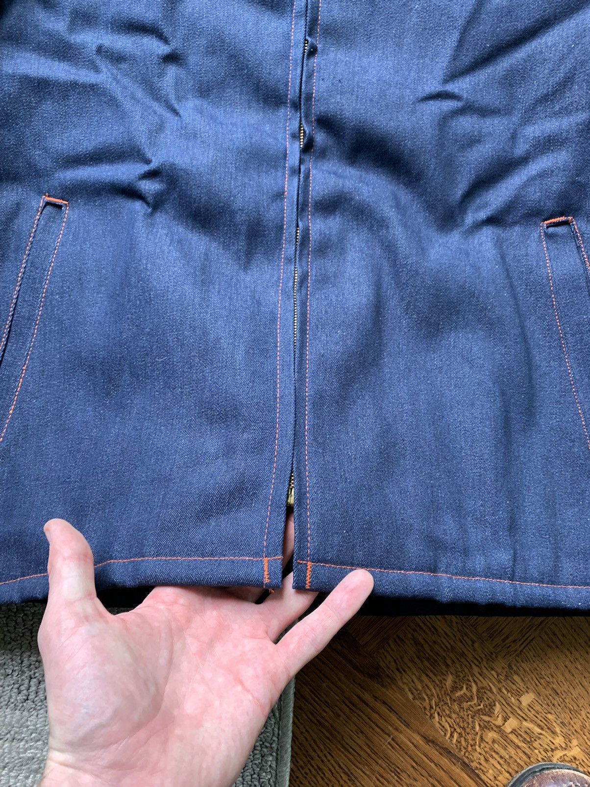 Other × Vintage 90s Prison Issue Work Jacket Vintage Jail Denim Detroit Coat Size US L / EU 52-54 / 3 - 8 Thumbnail