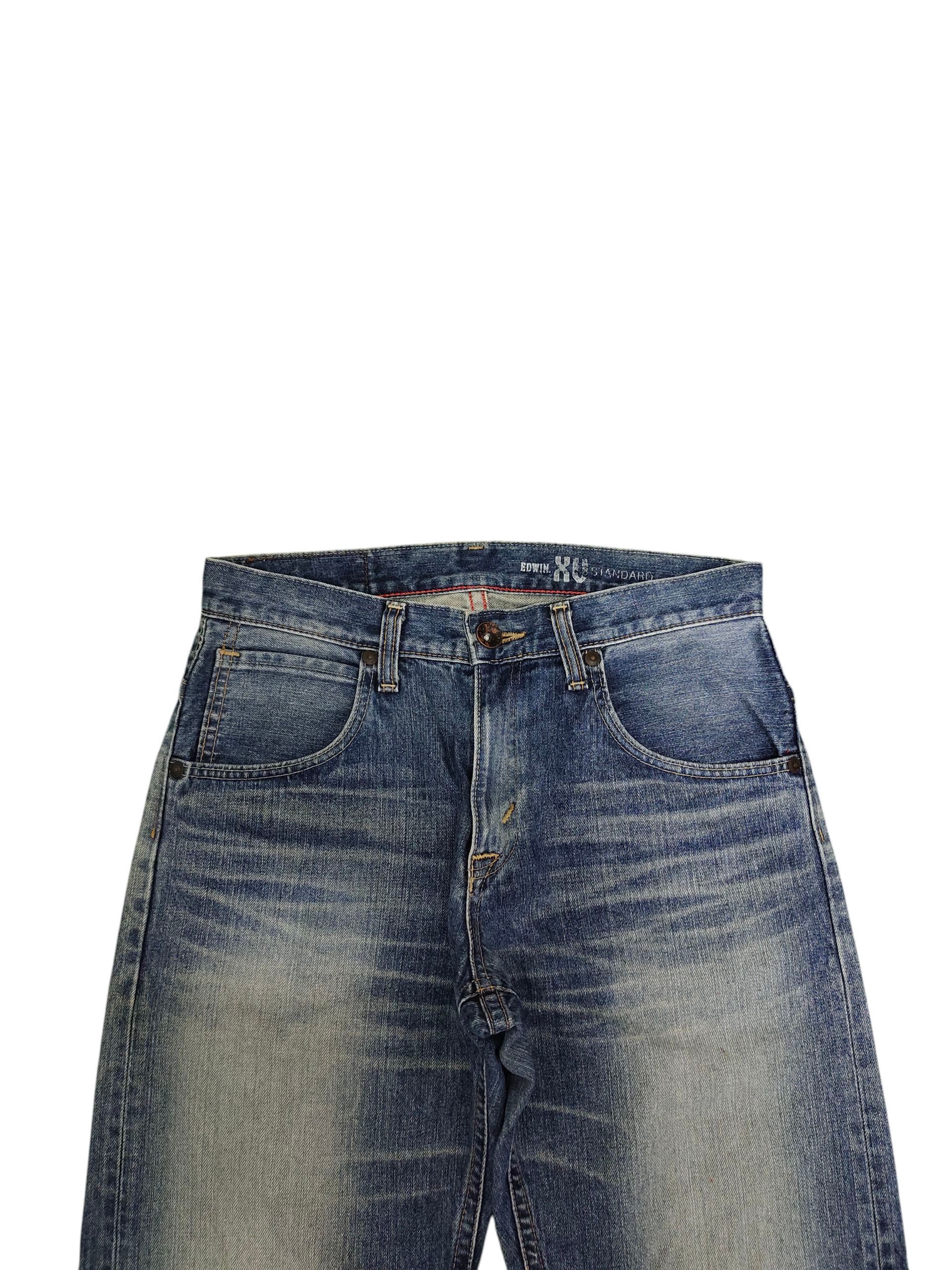 Number (N)ine × Undercover Vintage Edwin Xv Clawmark Distress Faded Denim Jeans Size US 32 / EU 48 - 2 Thumbnail