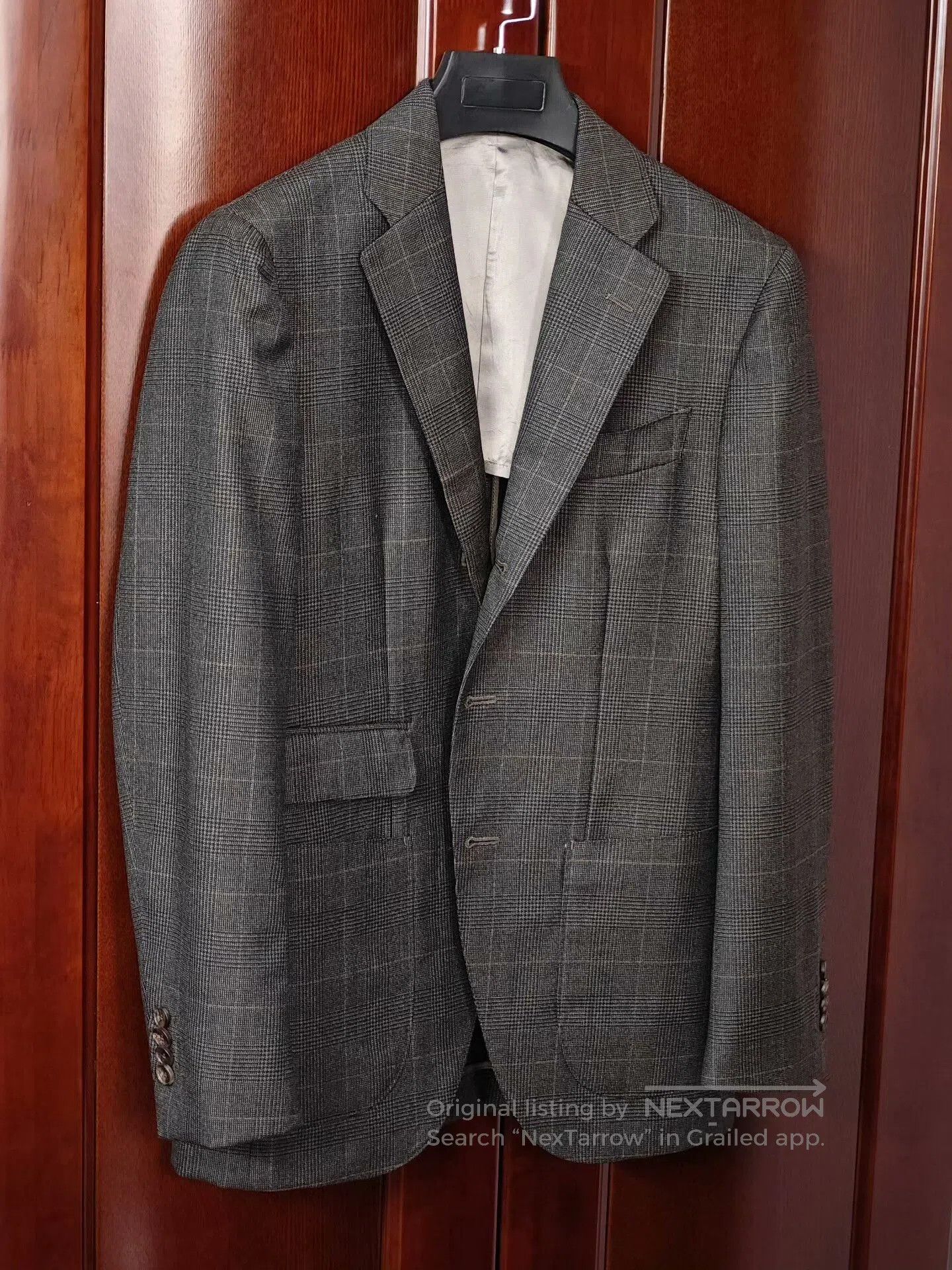 Kamakura Wool Linen Check Blazer.