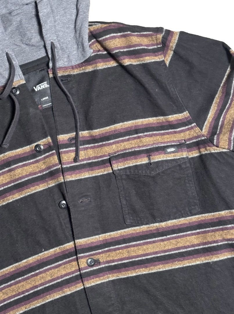 Vans Vans Multicolor Striped Hooded Button Up Size US L / EU 52-54 / 3 - 2 Thumbnail