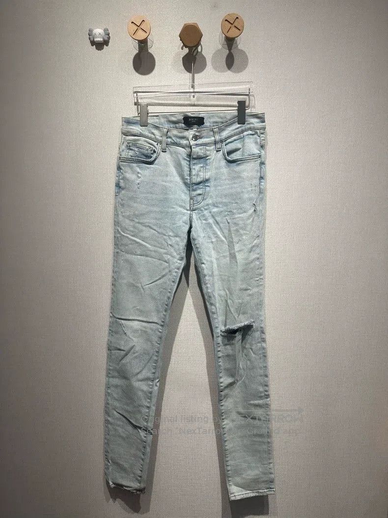Amiri Amiri Size 32 Washed blue denim jeans Size US 32 / EU 48 - 1 Thumbnail