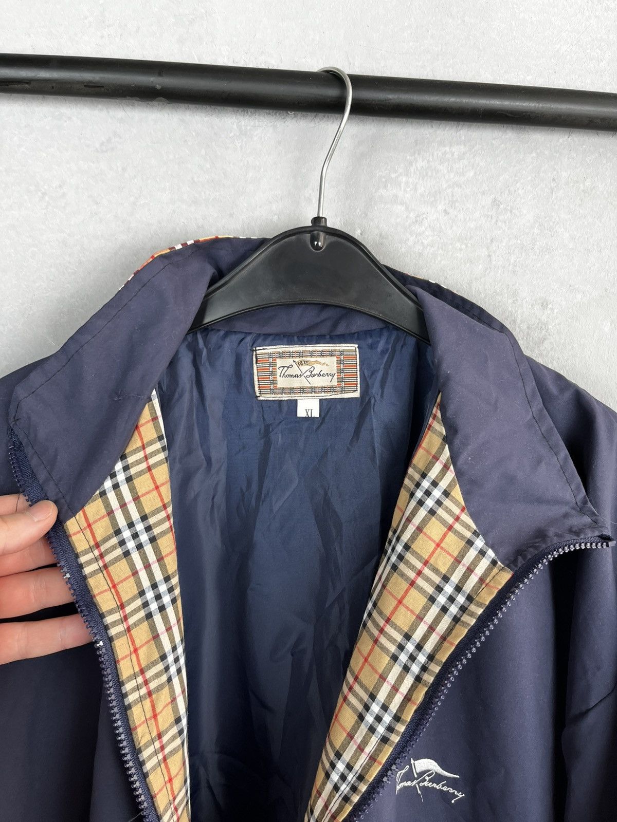 Burberry × Vintage Thomas Burberry bomber jacket vintage Size US XL / EU 56 / 4 - 9 Thumbnail