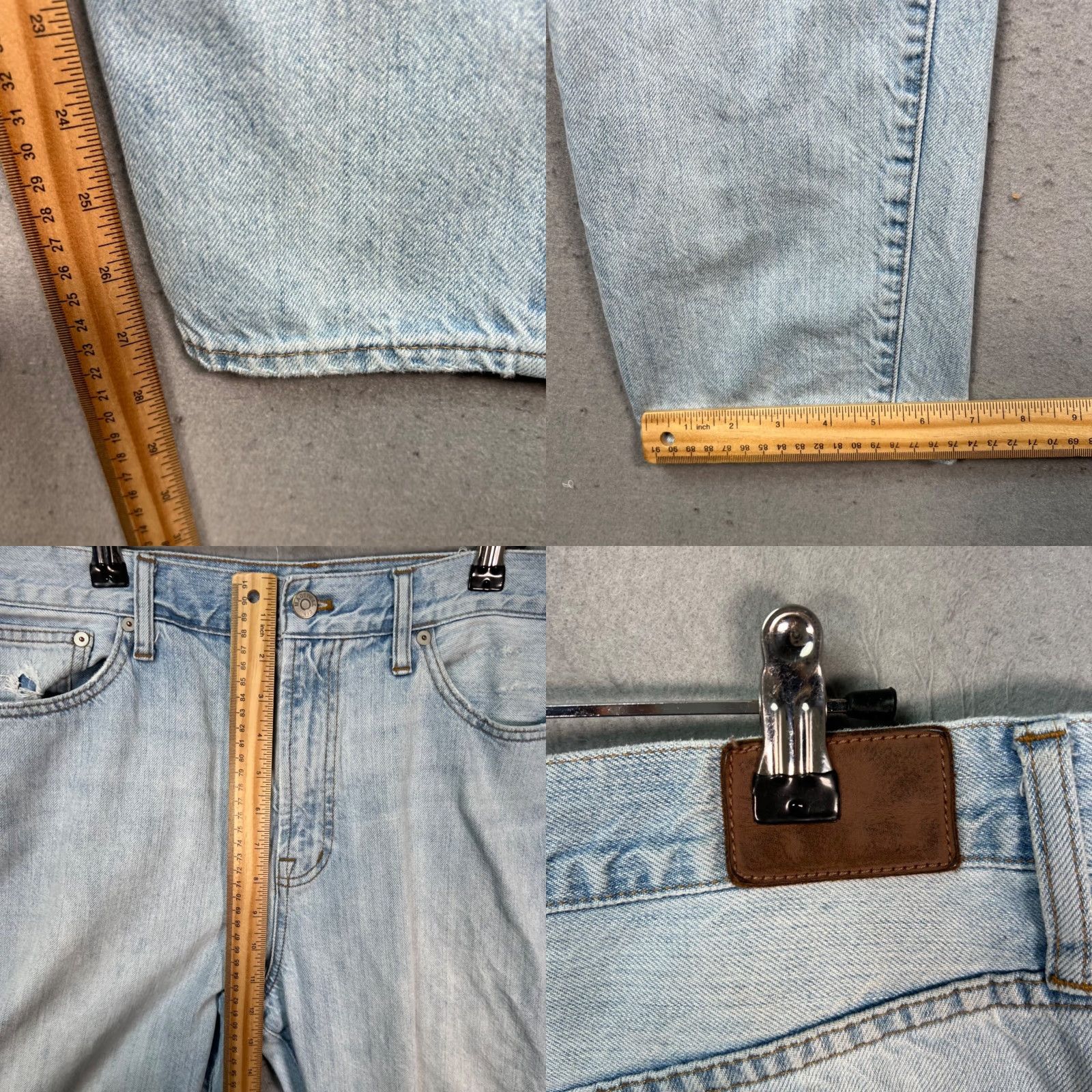 Madewell Madewell Jeans Womens Size 31 Light Wash High-Waisted The Perfect Vintage Blue 5-Pocket Denim Buttons Zip Rise High Straight Jeans Womens Mens Girls Size 24" / US 00 / IT 34 - 8 Thumbnail
