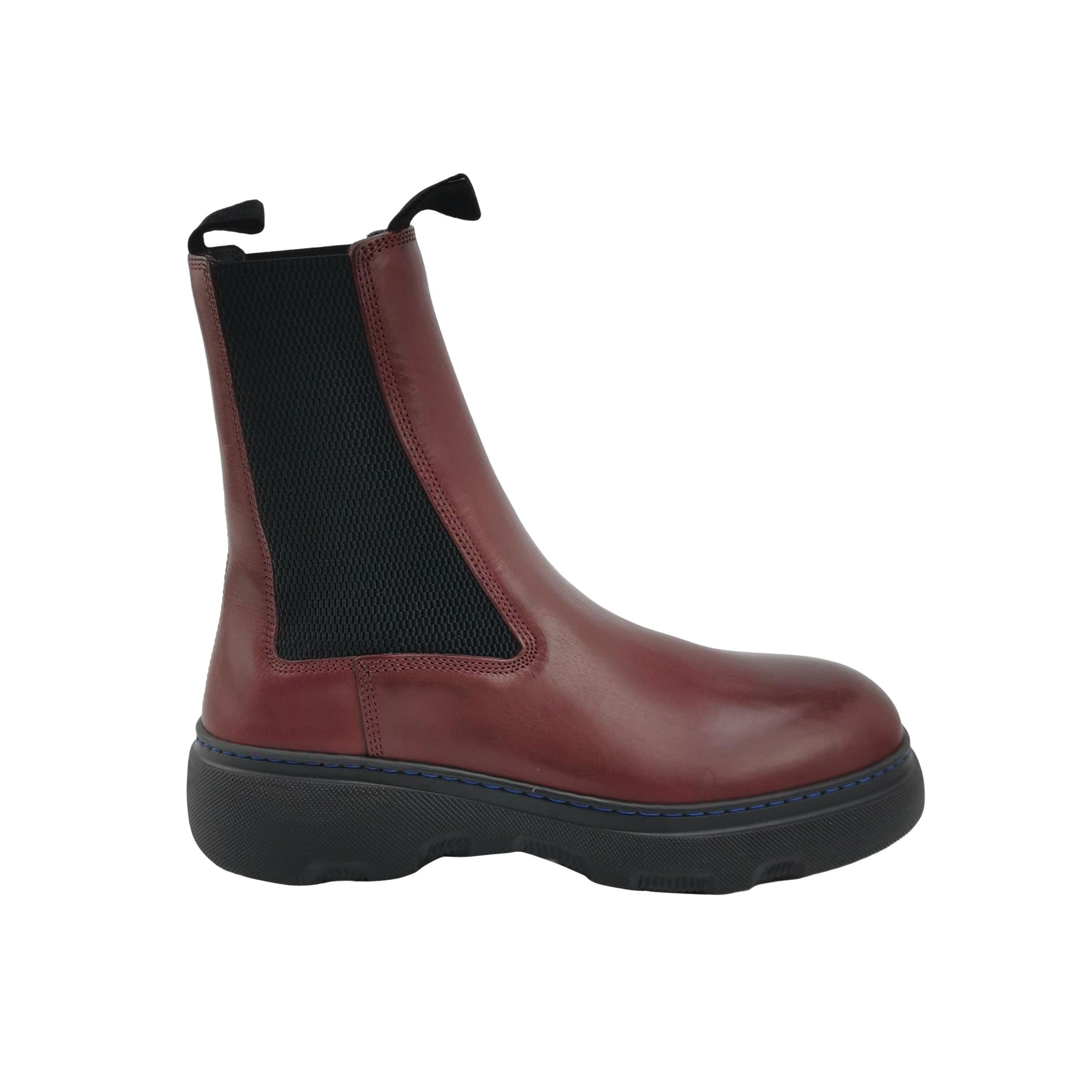 Burberry Burberry Burgundy Leather Creeper Boots EU 39 Size US 6 / EU 39 - 1 Thumbnail