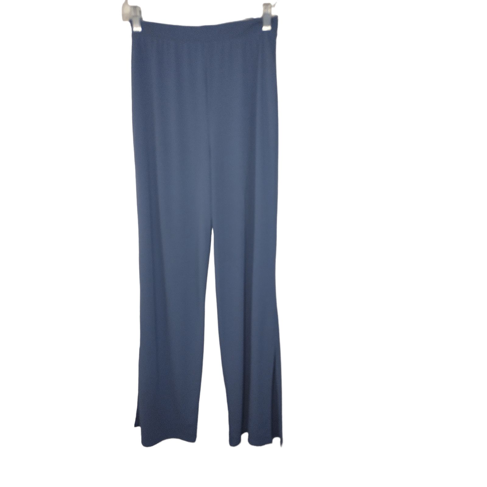 Zara ZARA Womens Ankle Pants Pull On Slit Hem Front Blue Medium Size 30" / US 8 / IT 44 - 1 Thumbnail