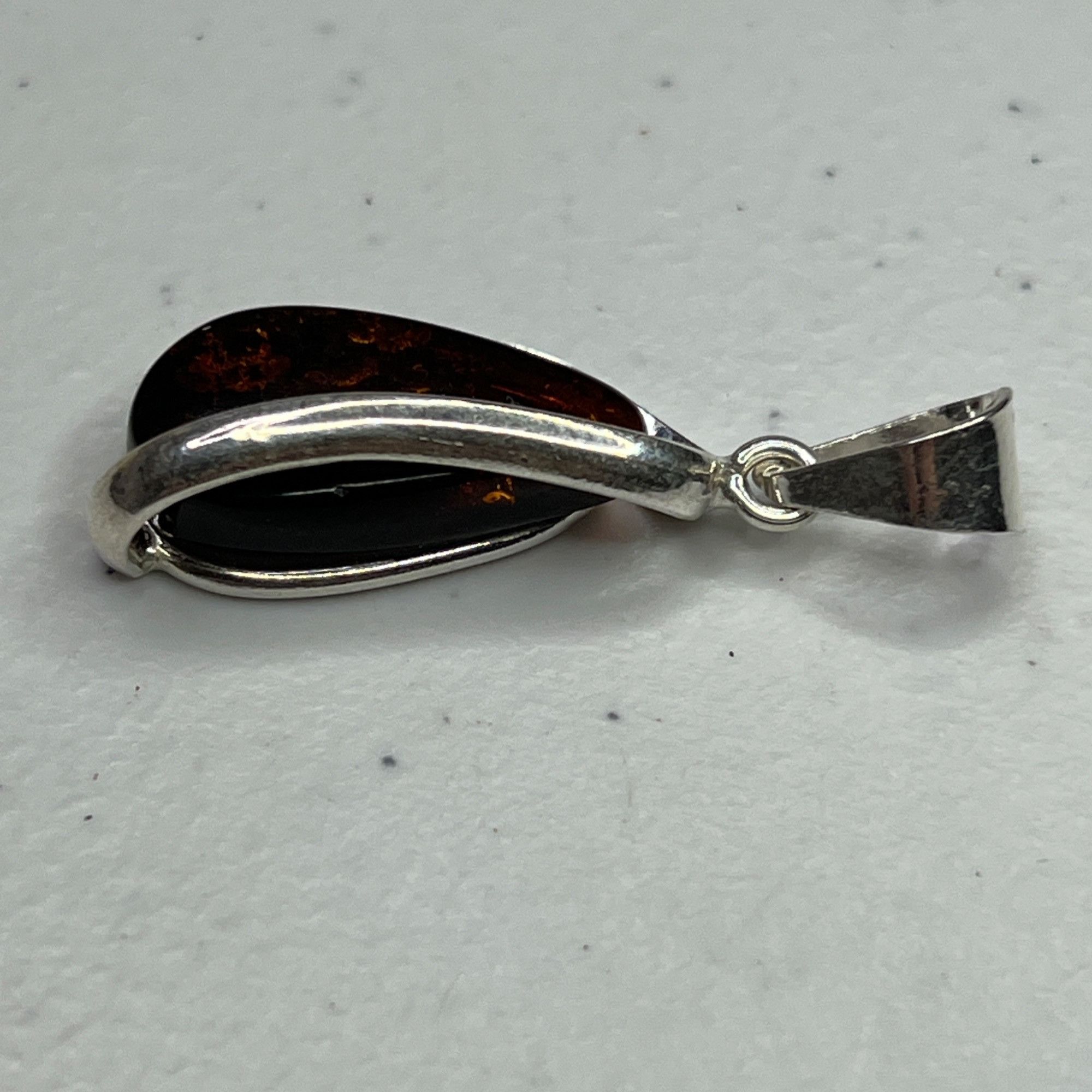 Other Amber Pendant With Sterling Silver Setting & Unique Inclusio Size ONE SIZE - 9 Thumbnail