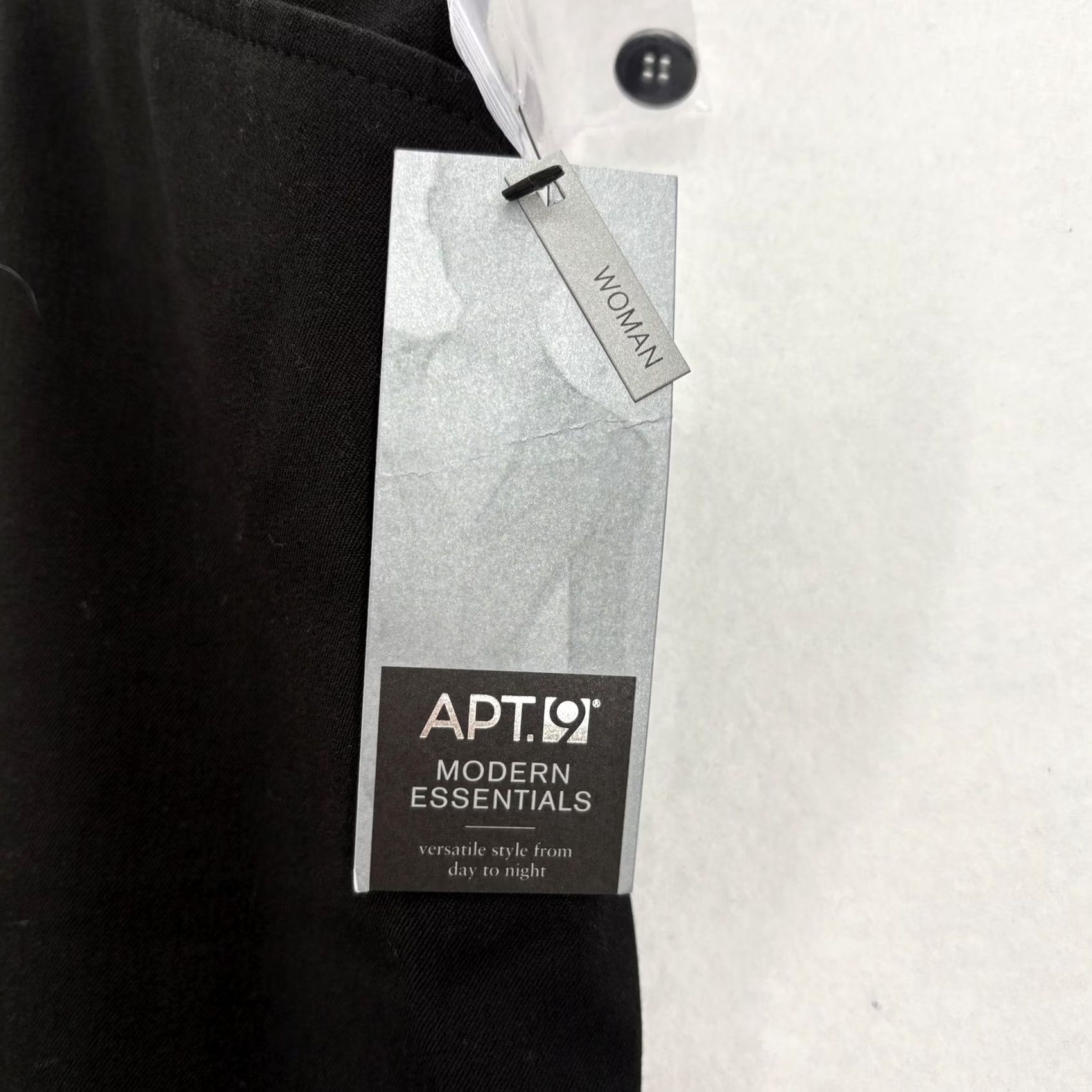 Apt. 9 APT 9 Pants Womens 18W Black Mid Rise Trouser Stretch Dress Work Career Office Pants Mens? Size 40" / US 18 - 4 Thumbnail