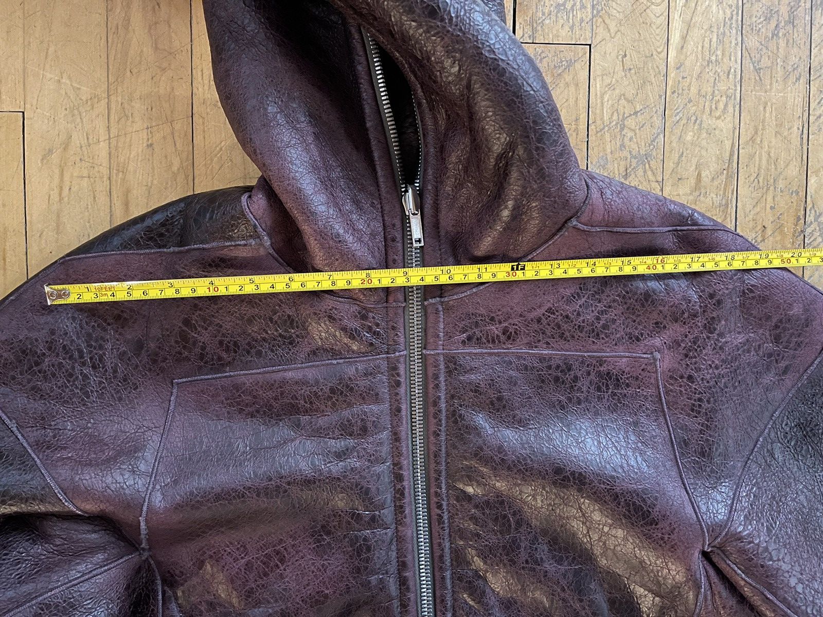 Rick Owens FW23 Luxor Reversible Shearling Sealed Jacket Amethyst Size US M / EU 48-50 / 2 - 18 Thumbnail