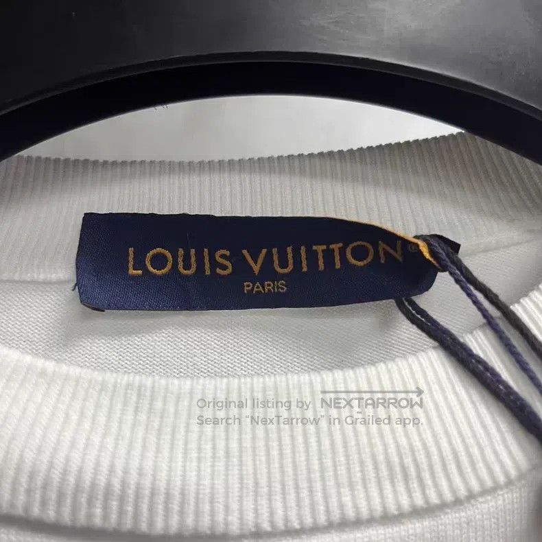 Louis Vuitton Louis Vuitton White caricature intarsia crewneck short sle Size US S / EU 44-46 / 1 - 2 Thumbnail