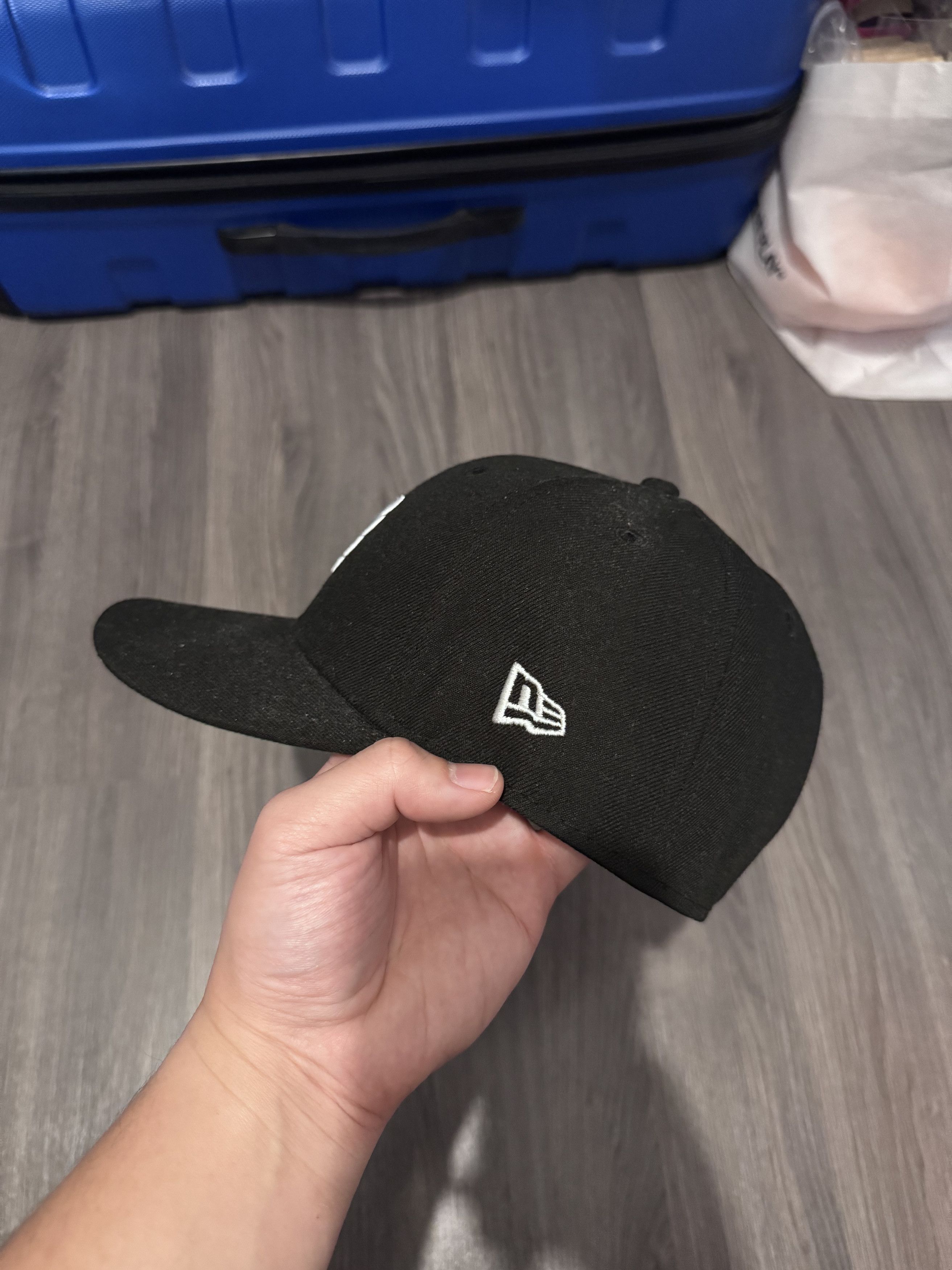 ASRV New Era® 59Fifty® Low Profile Hat - Black/White "Wings" Size ONE SIZE - 2 Thumbnail