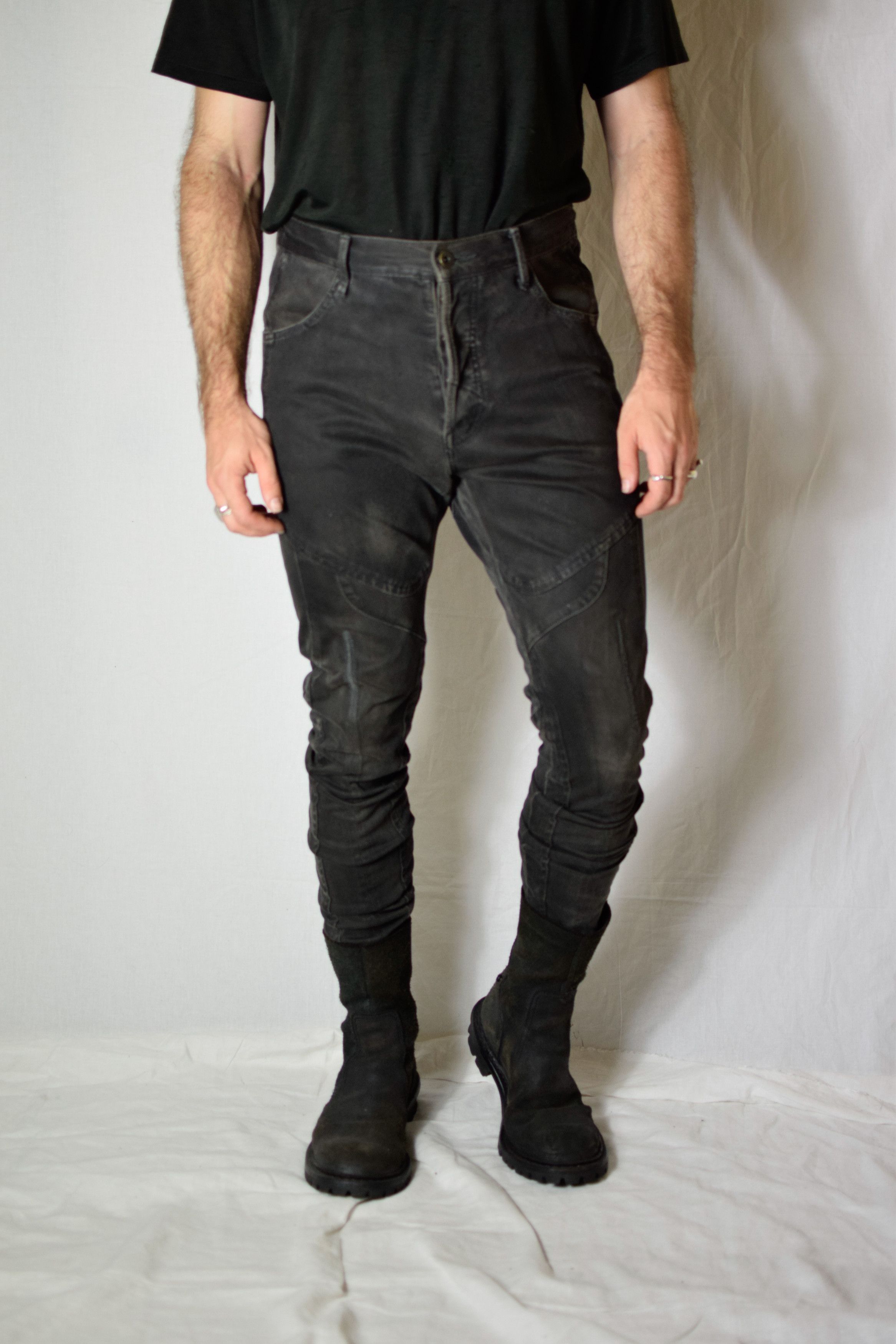 Julius Julius SS12 Edge Knit Denim Pants - 377PAM11 Size US 30 / EU 46 - 4 Thumbnail