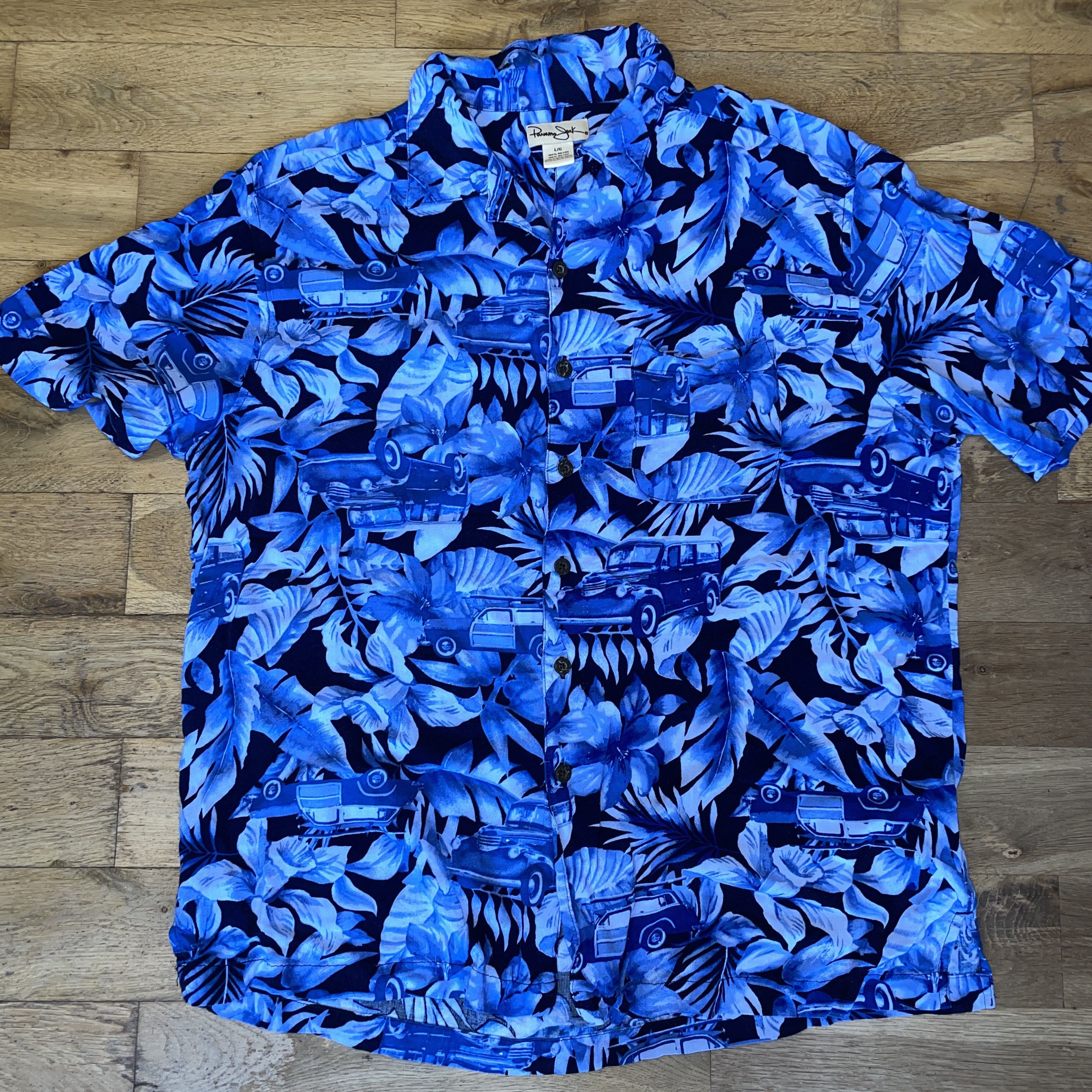 Panama Jack Panama Jack Men's Hawaiian Vacation Shirt Size L - New Size US L / EU 52-54 / 3 - 1 Thumbnail