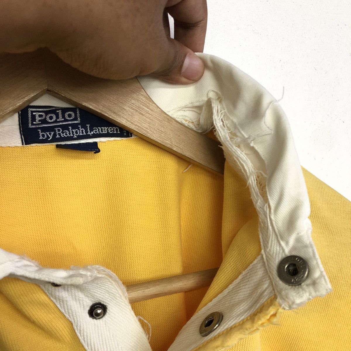 Polo Ralph Lauren Vintage POLO RALPH LAUREN RUGBY Disstress Long Sleeve Shirt Size US L / EU 52-54 / 3 - 12 Thumbnail