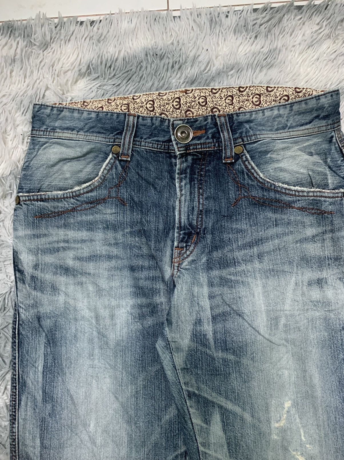 Edwin RARE 90s EDWIN BLUETRIP DISTRESSED JEANS RARE Size US 34 / EU 50 - 5 Thumbnail